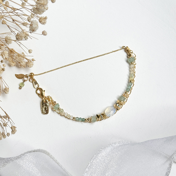 生日花 • 壹月貳肆 • 皇家蕨 – 蛋白石 – 手鍊