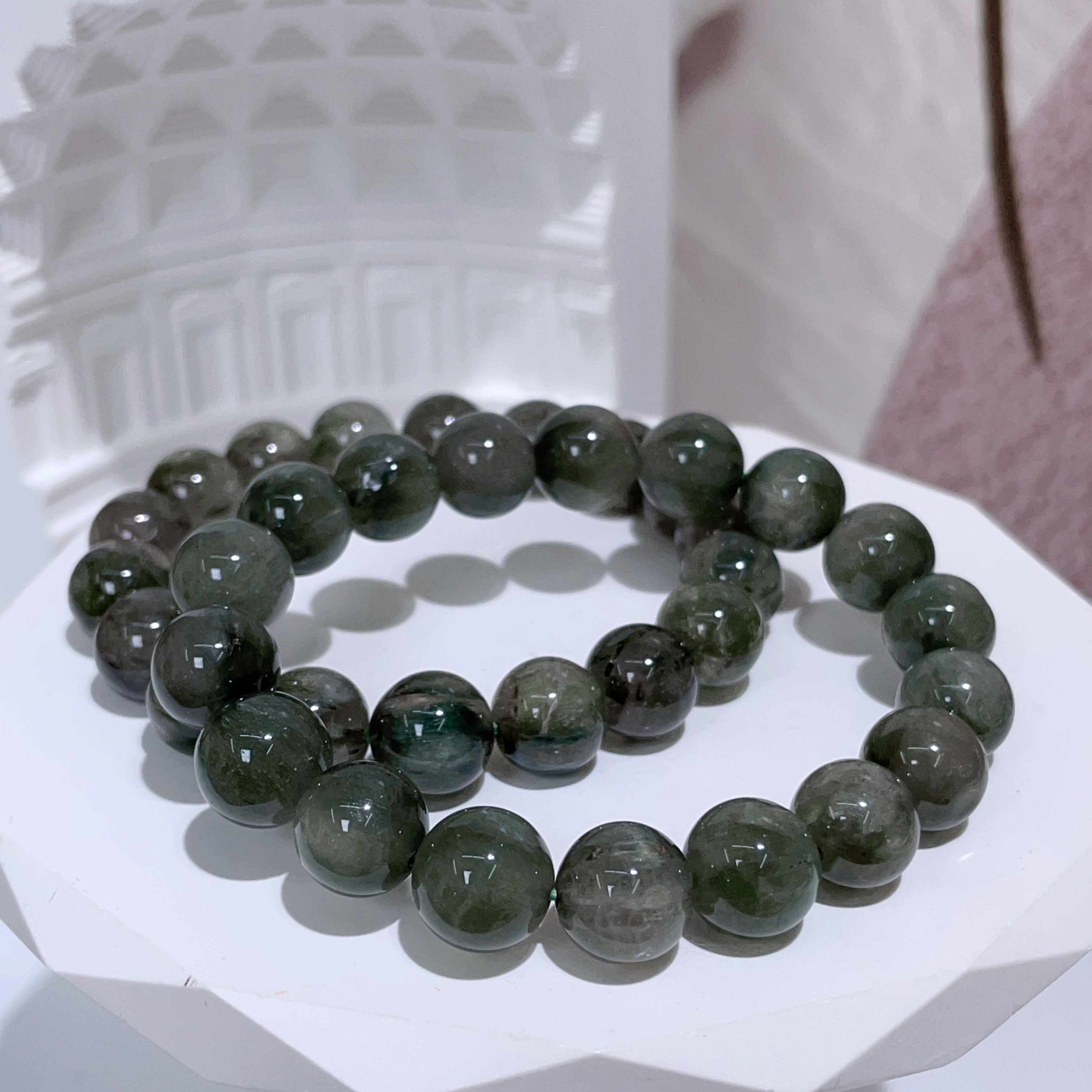 綠髮晶手串 10mm+