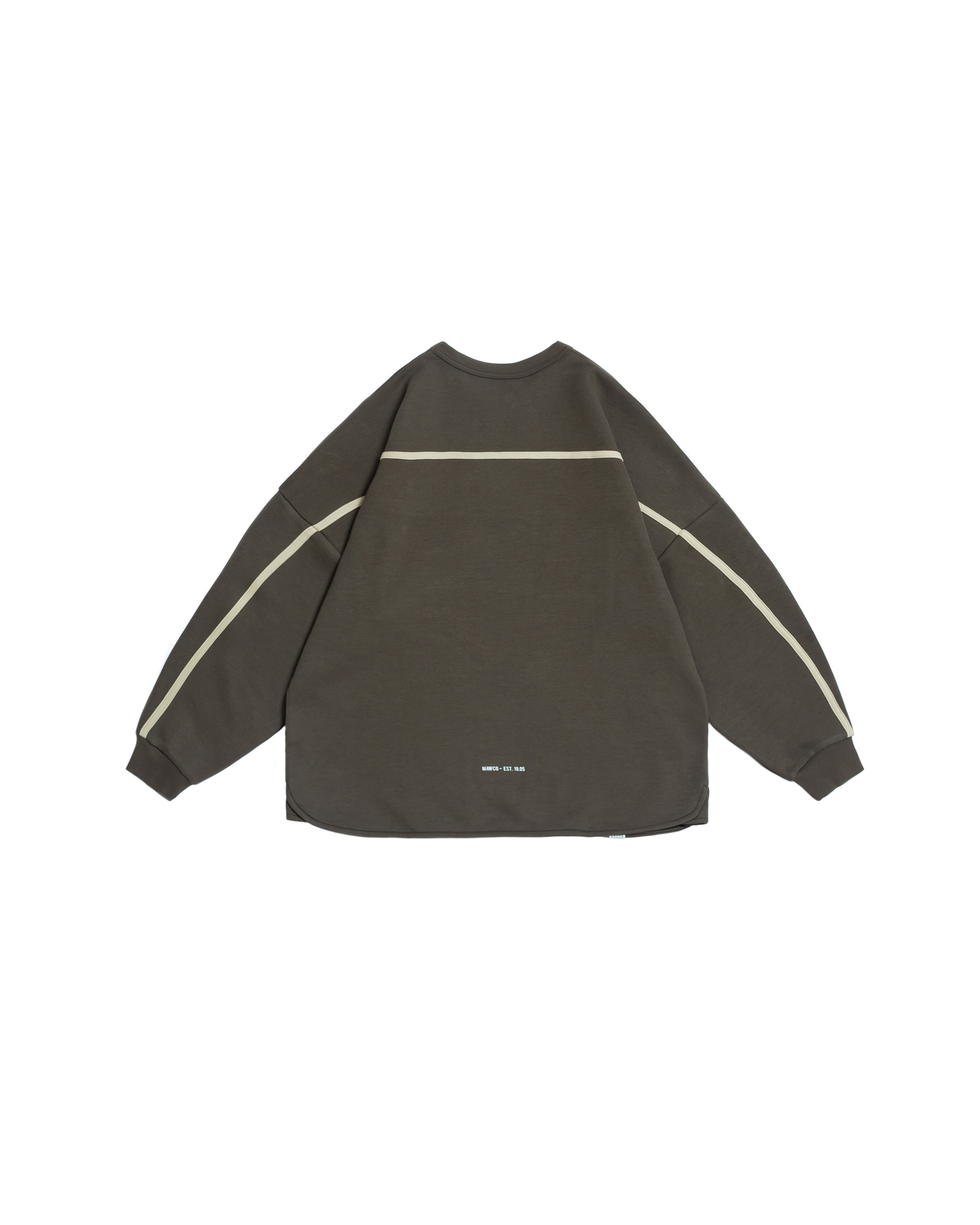 Persevere trimmed classic L/S pocket T-shirt - Olive
