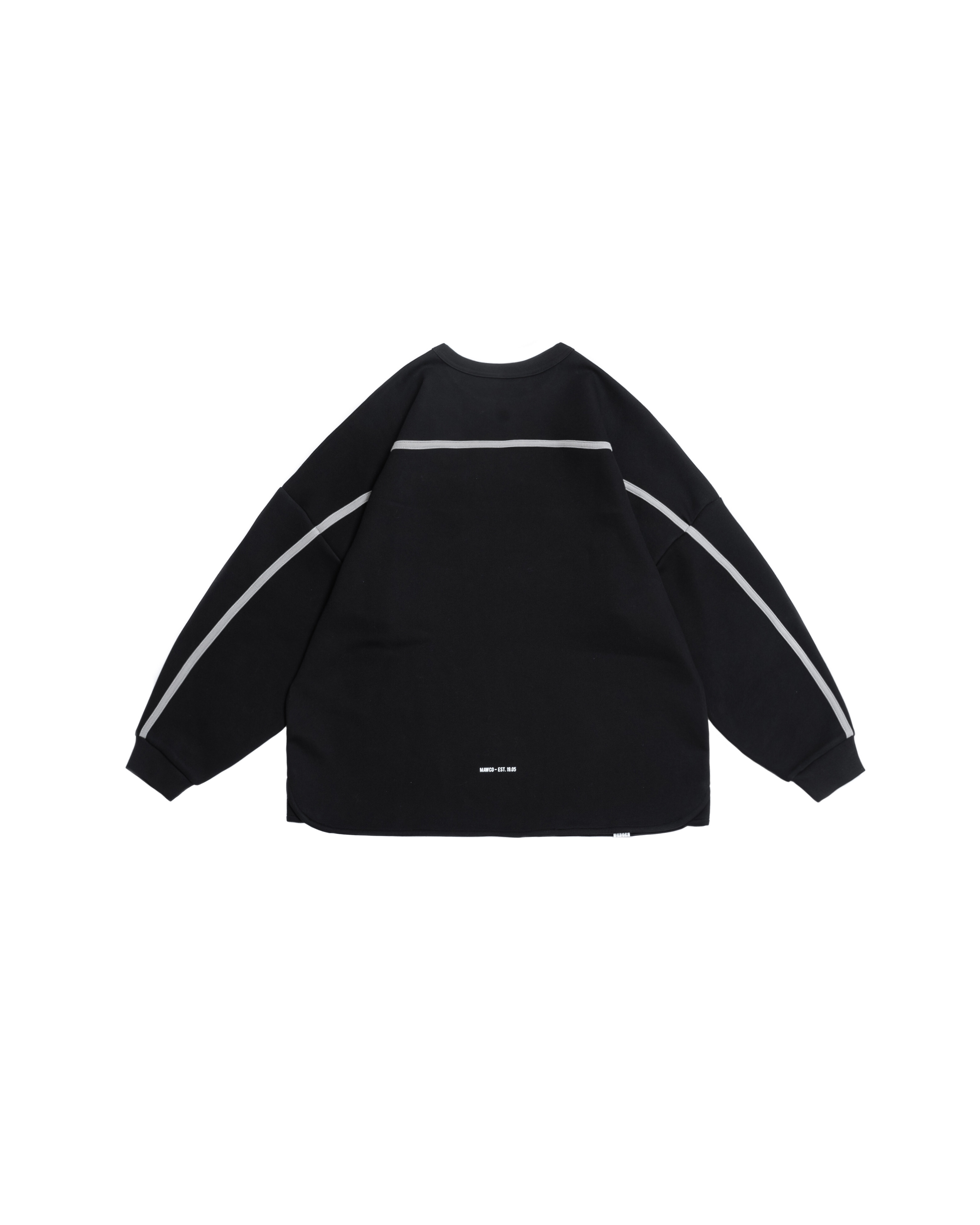 Persevere trimmed classic L/S pocket T-shirt - Black