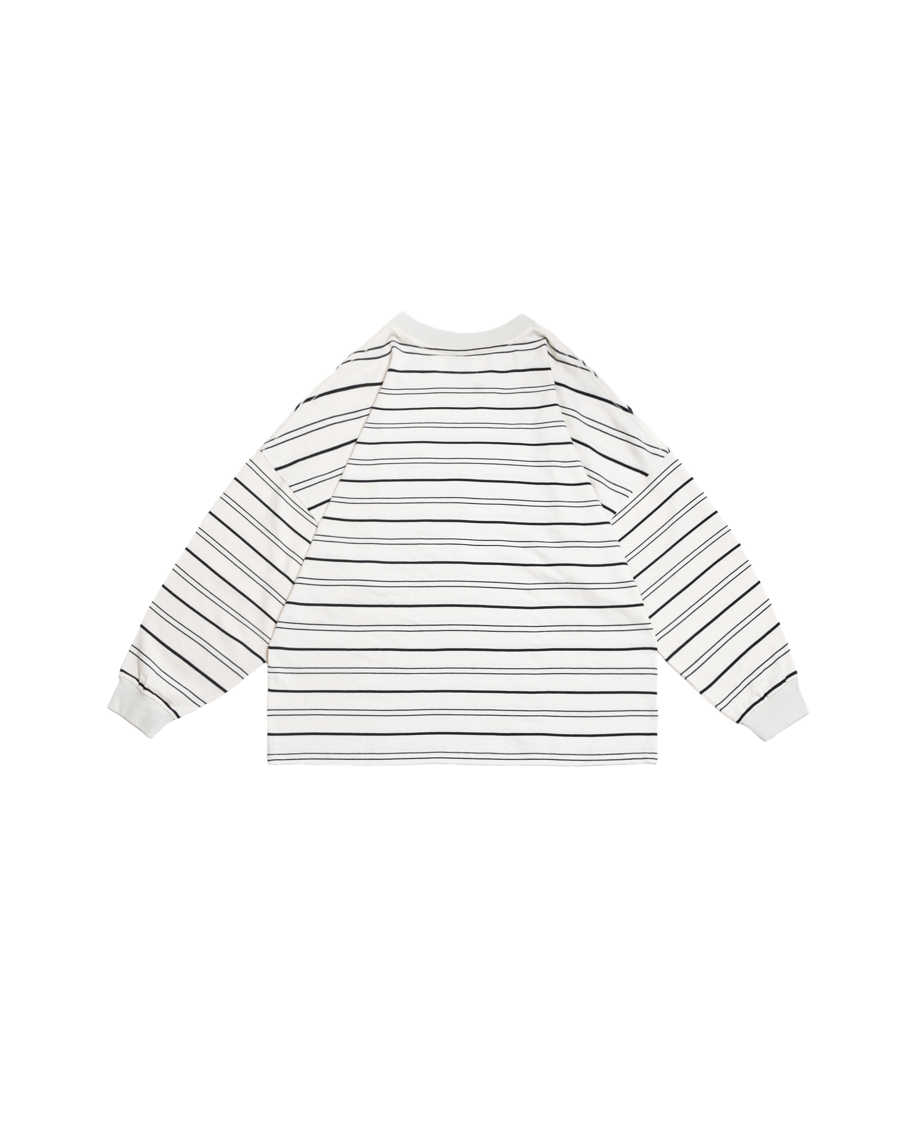 Persevere classic striped L/S T-shirt - White