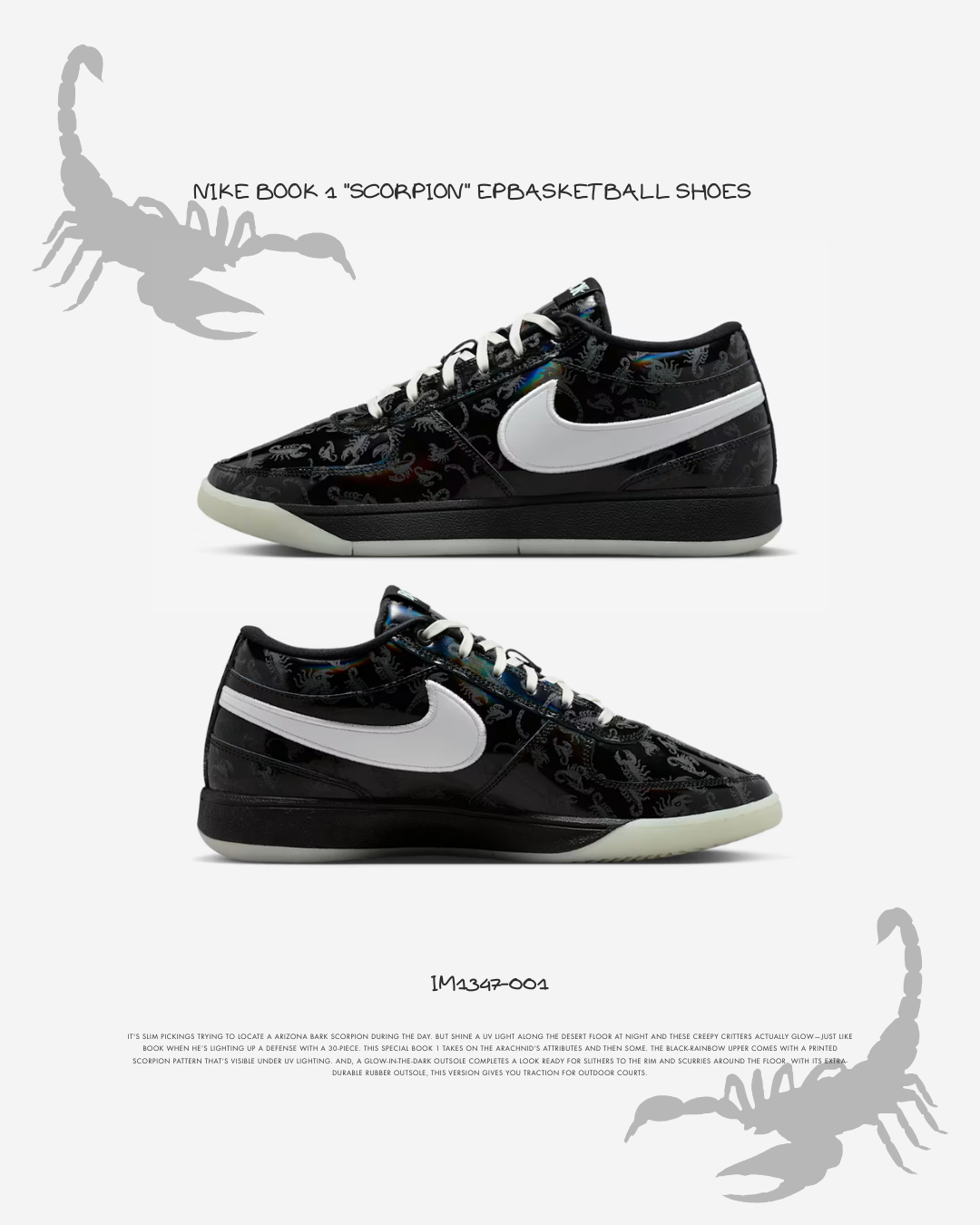 iSNEAKERS｜Nike Book 1 EP "Scorpion" 萬聖節 蠍子 IM7616-001