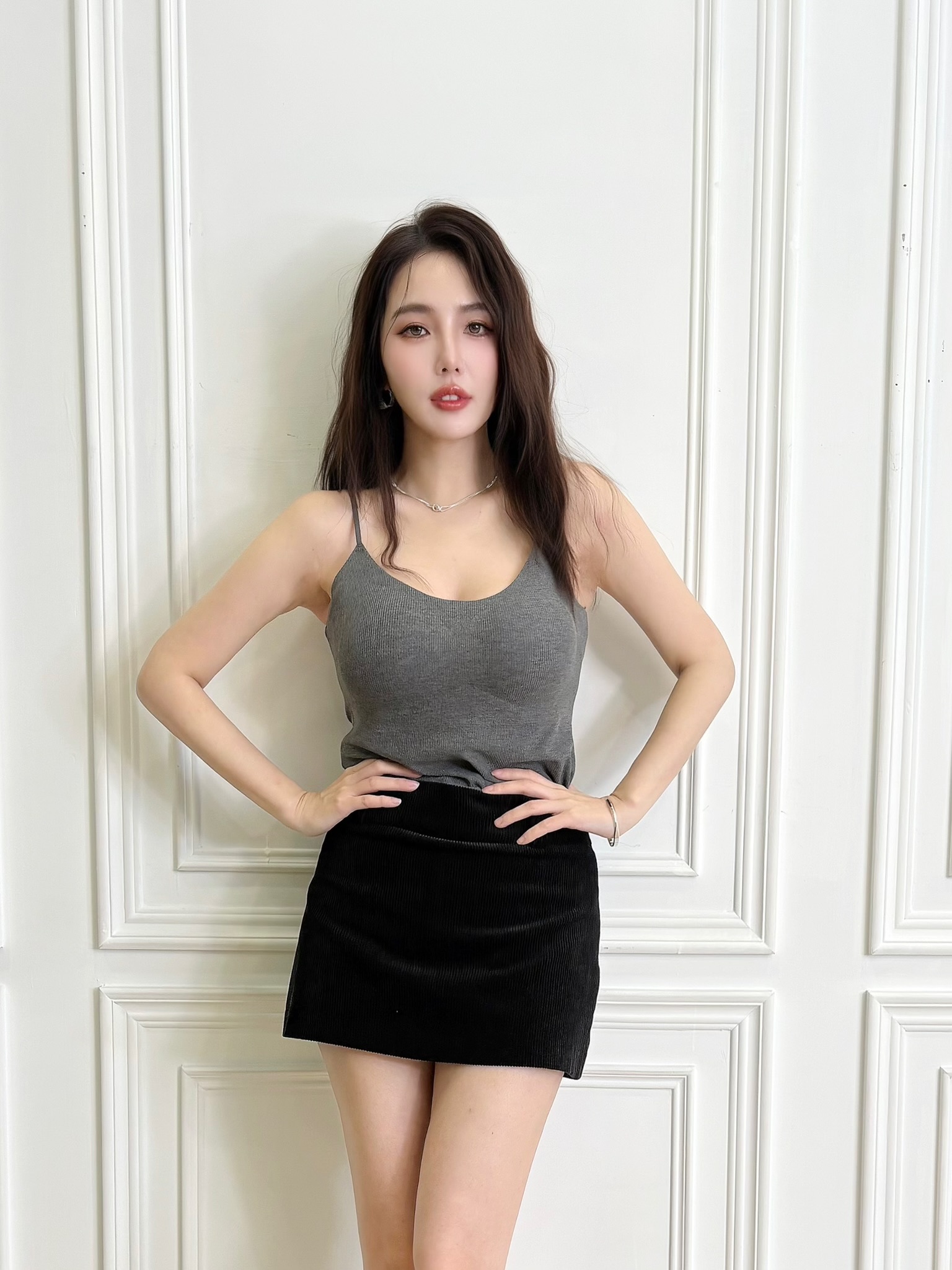 細肩帶針織Bra Top