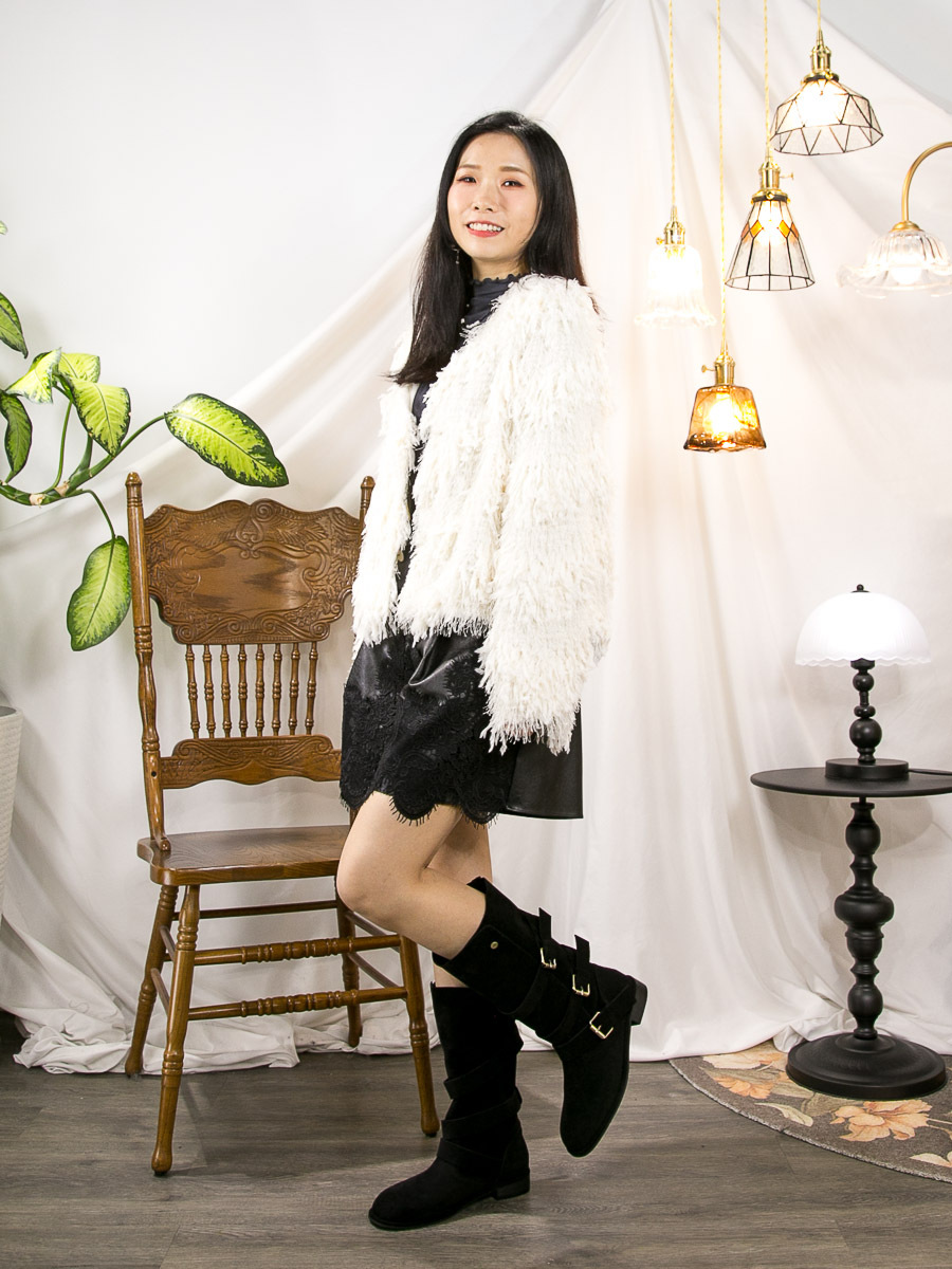 ⬇️開倉低至半價😱FINALSALE📣  全開胸啪鈕．墊膊 毛毛料外套【不設退換】