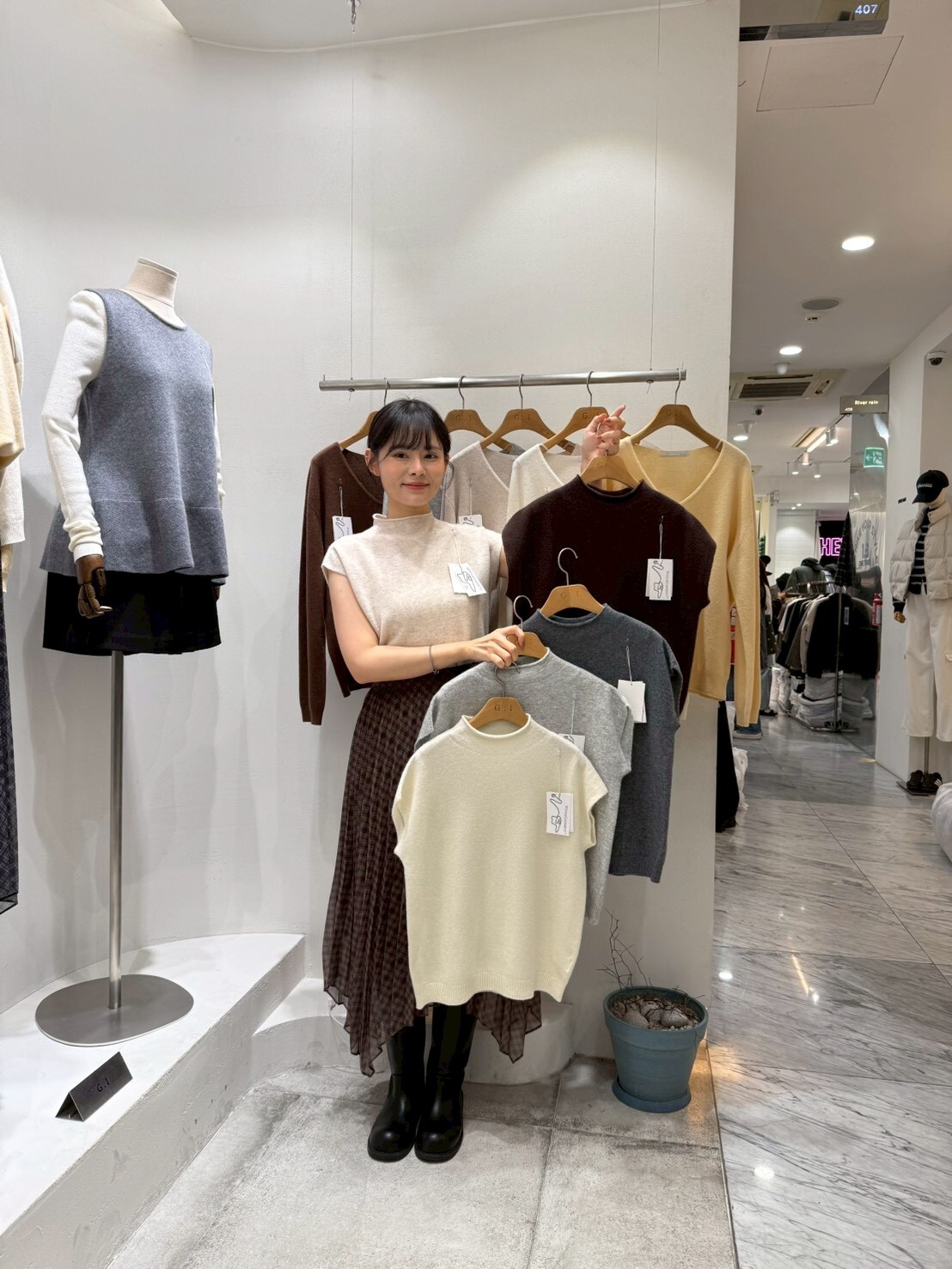 GI5118 小立領無袖針織上衣