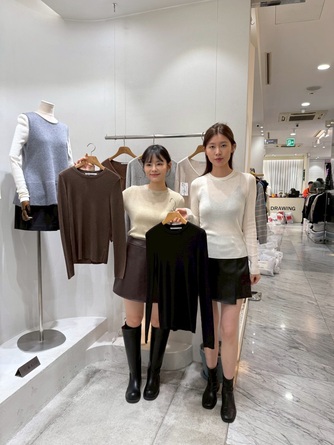 GI5120 小圓領打底薄針織上衣