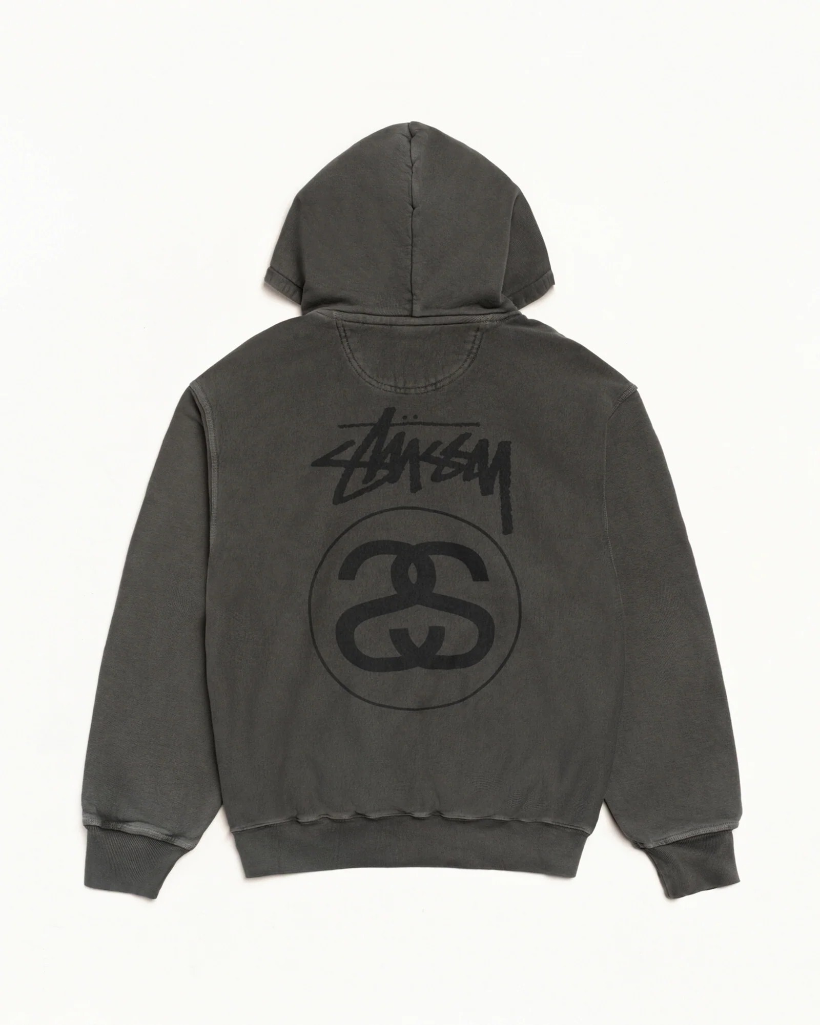 "代購" Stussy 25FW STOCK LINK HOODIE PIGMENT DYED 水洗 帽T 雙S