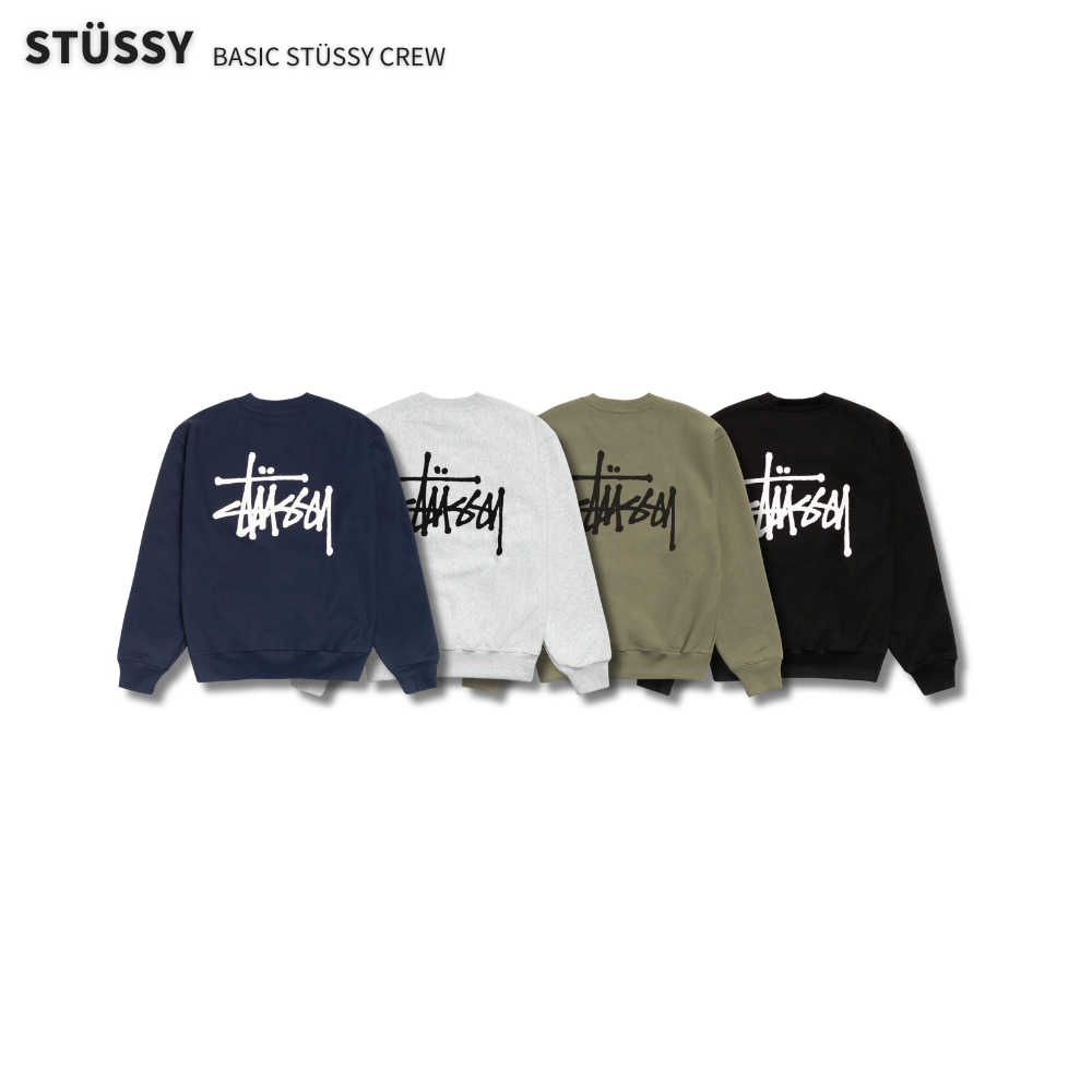 "代購" Stussy 25FW BASIC STÜSSY CREW 大學T 基本款