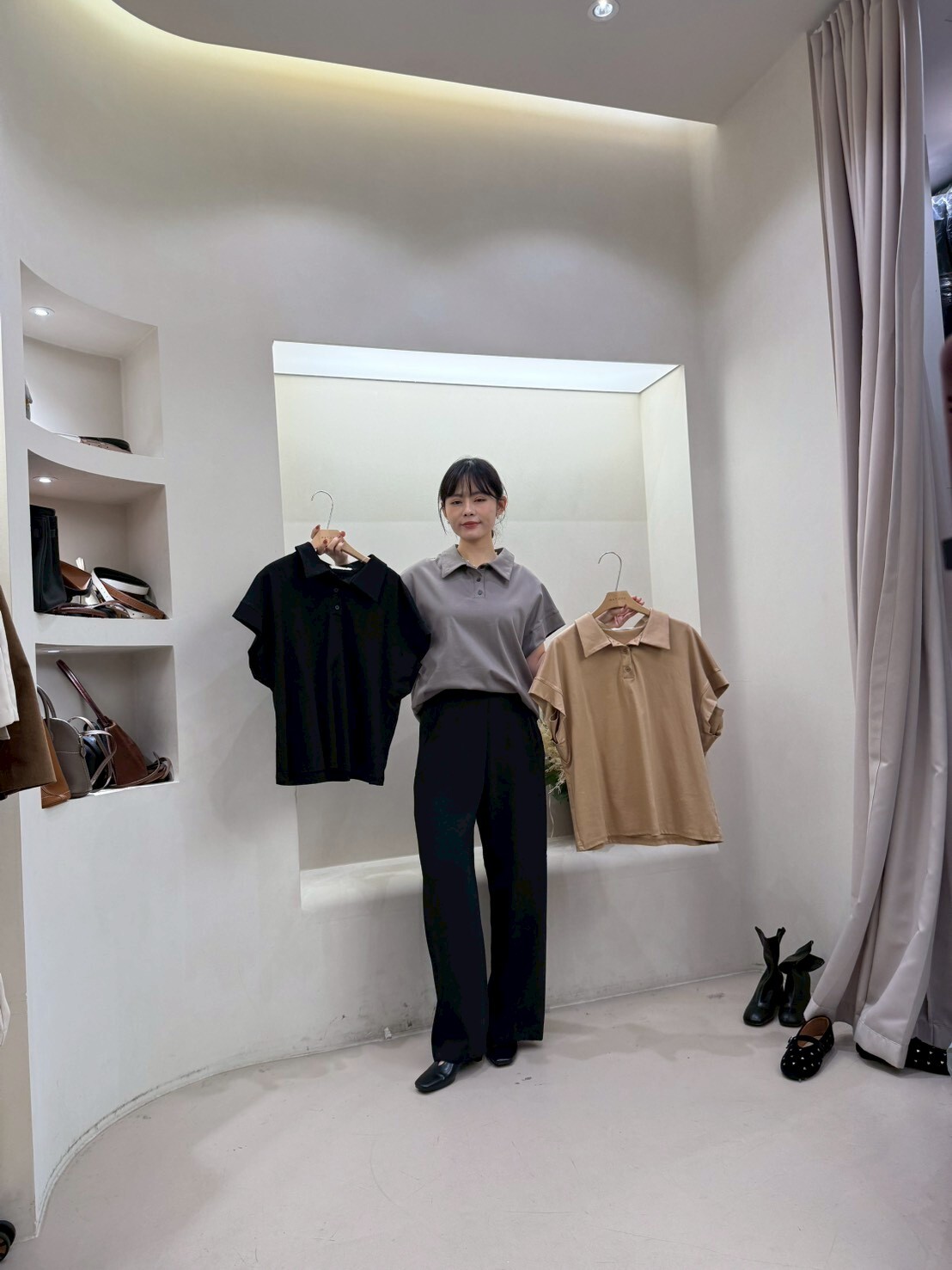 MA5109 純棉寬鬆反領Tee