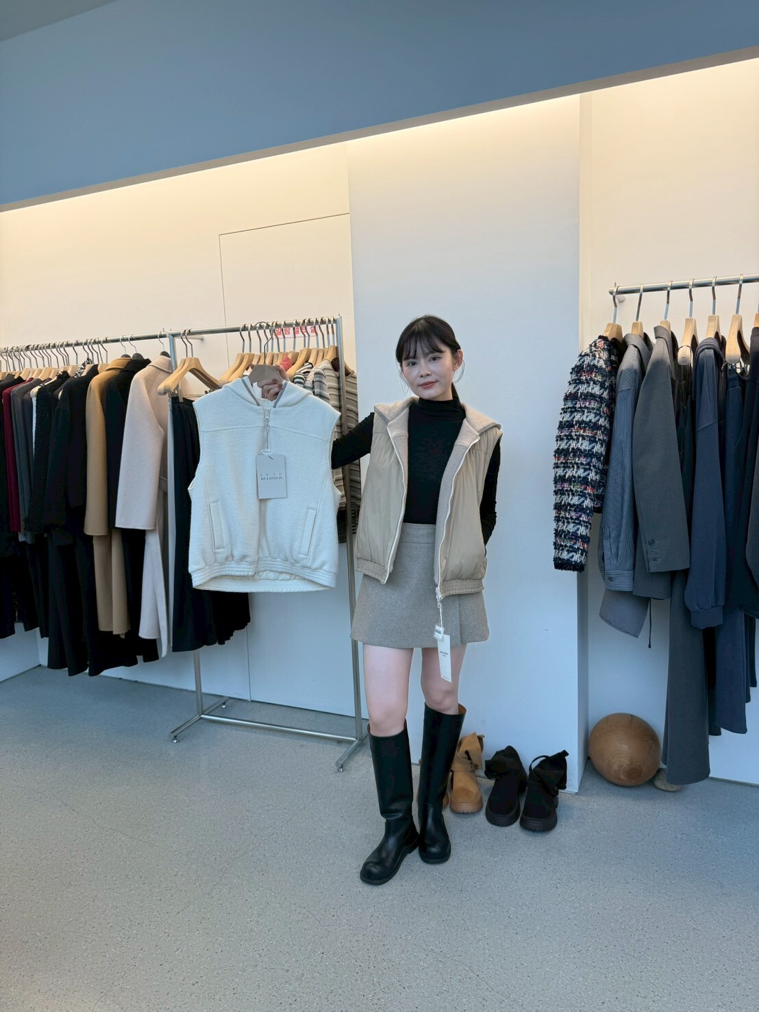 JU5154 雙面穿背心鴨絨外套