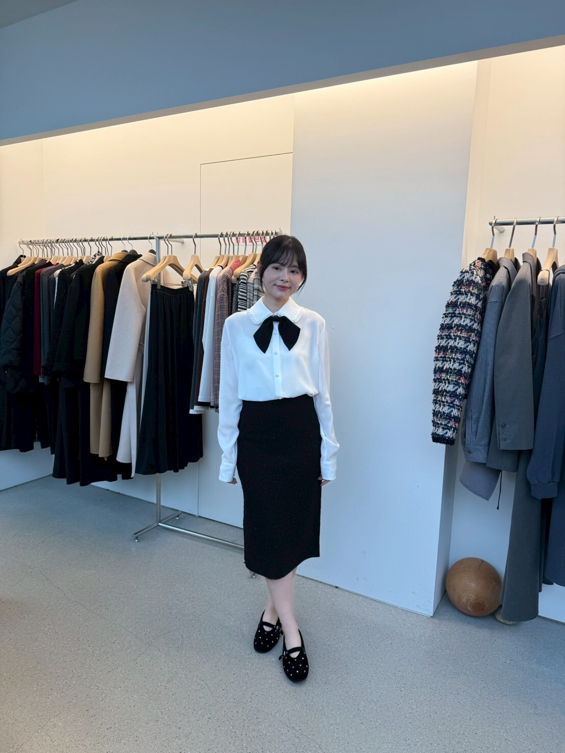 JU5158 荷葉邊反領雪紡恤衫