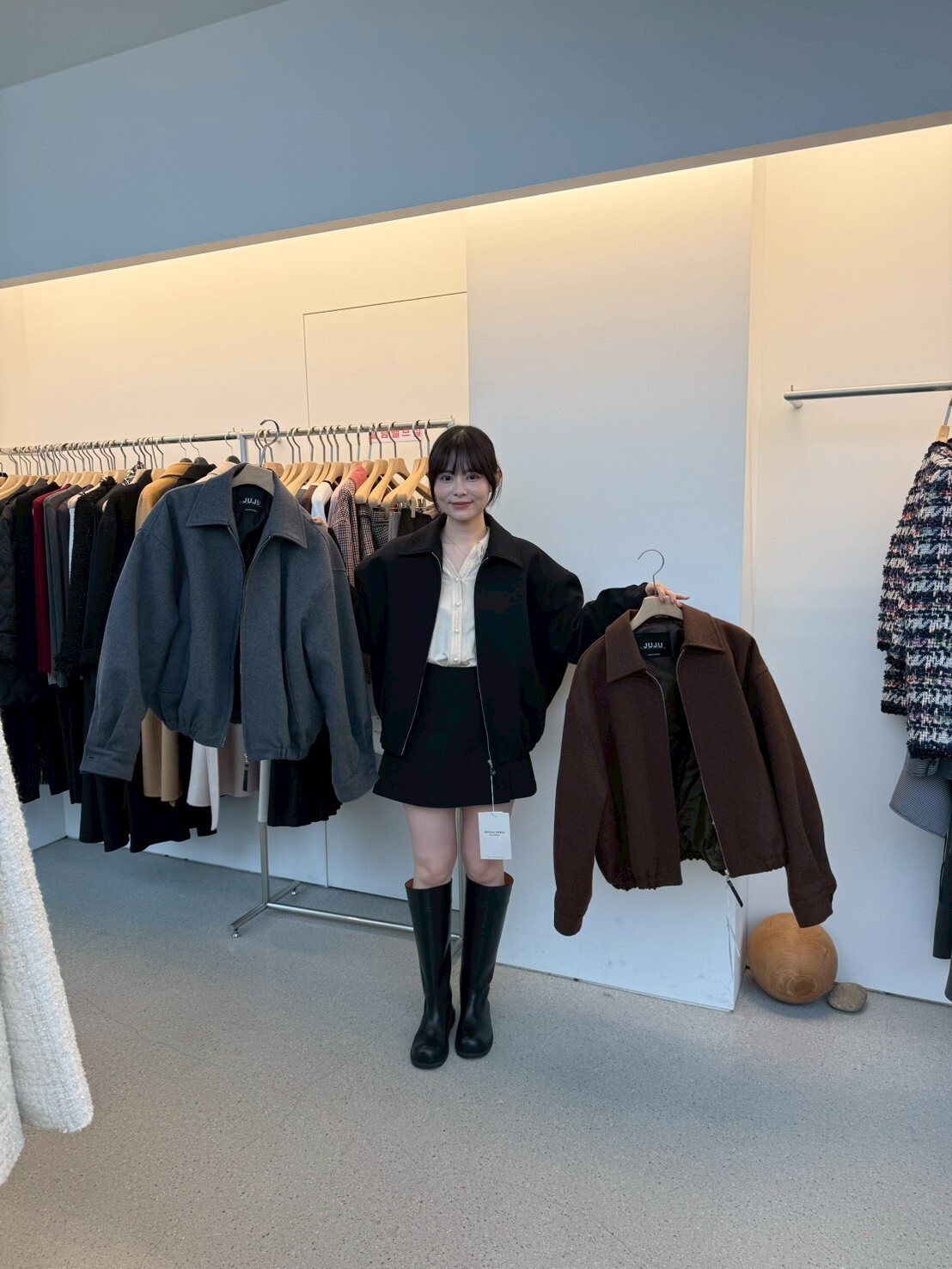 JU5120 60%羊毛保暖束口外套