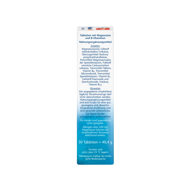 Doppelherz Magnesium 400 + B1 + B6 + B12 + Folsäure 30pcs