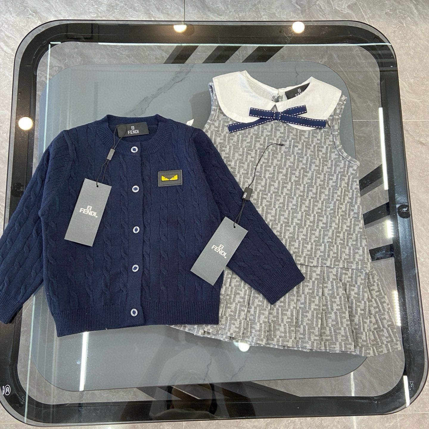 廠單 fendi背心蝴蝶結裙套裝