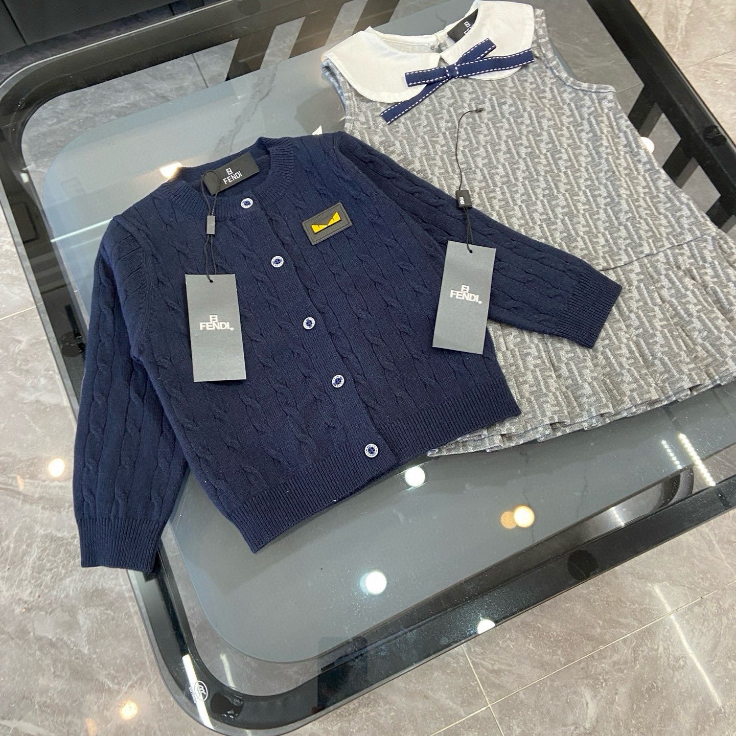 廠單 fendi背心蝴蝶結裙套裝