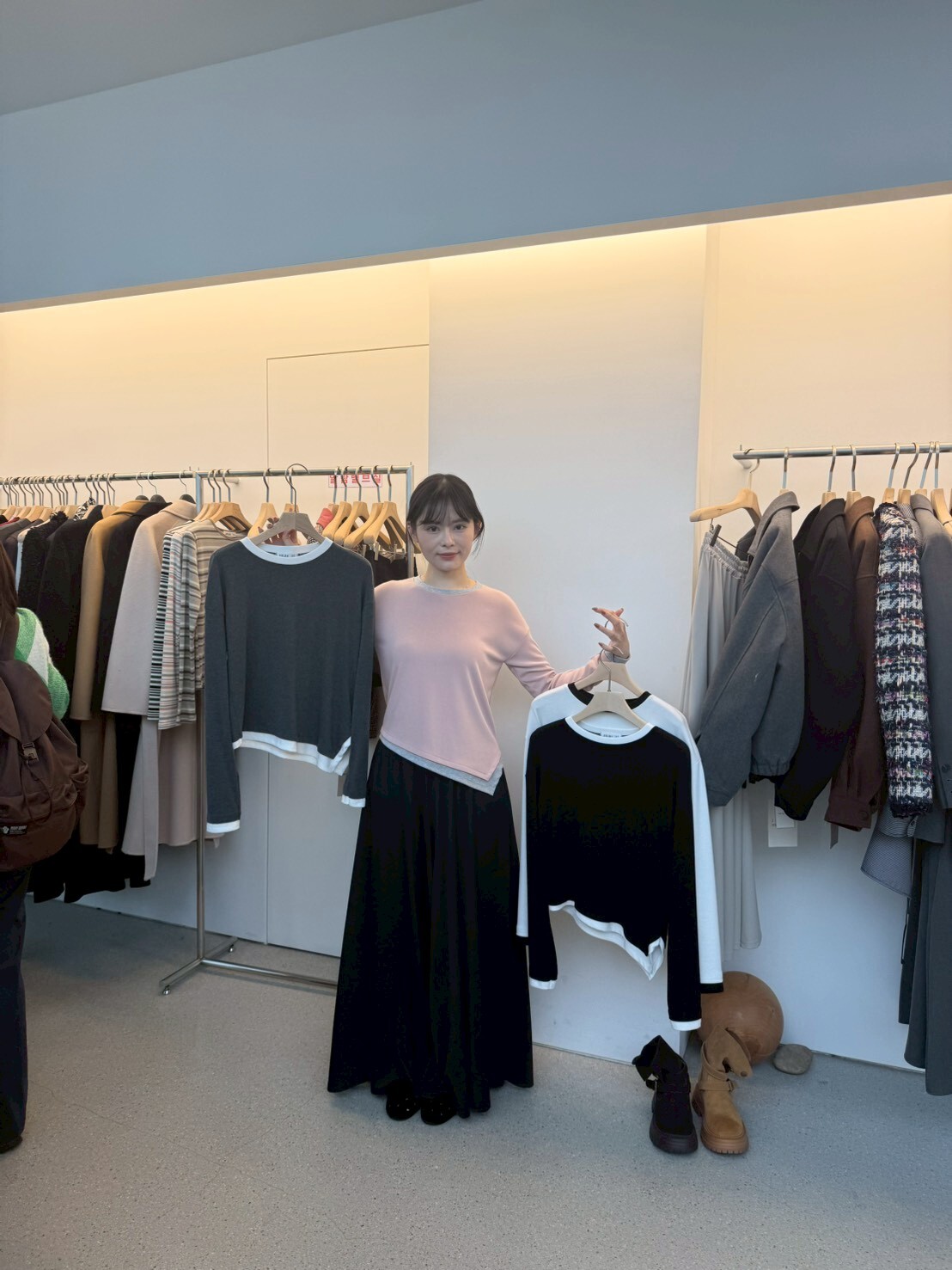 JU5127 拼色彈力親膚棉Top