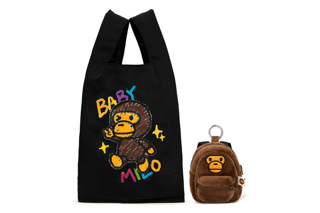 2025AW A BATHING APE BAPE BABY MILO STORE  BABY MILO KEYCHAIN ECO BAG 收納袋 收納包 AL70189320