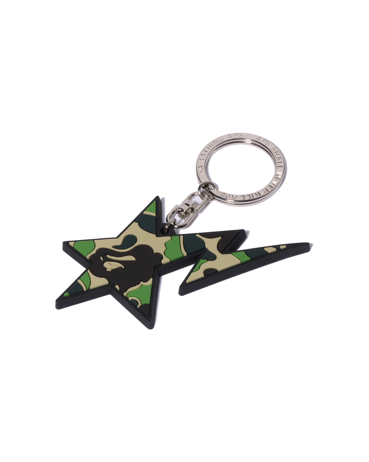 2025AW A BATHING APE BAPE ABC CAMO STA RUBBER KEYCHAIN 流星 吊飾 鑰匙圈 現貨 1L70182028