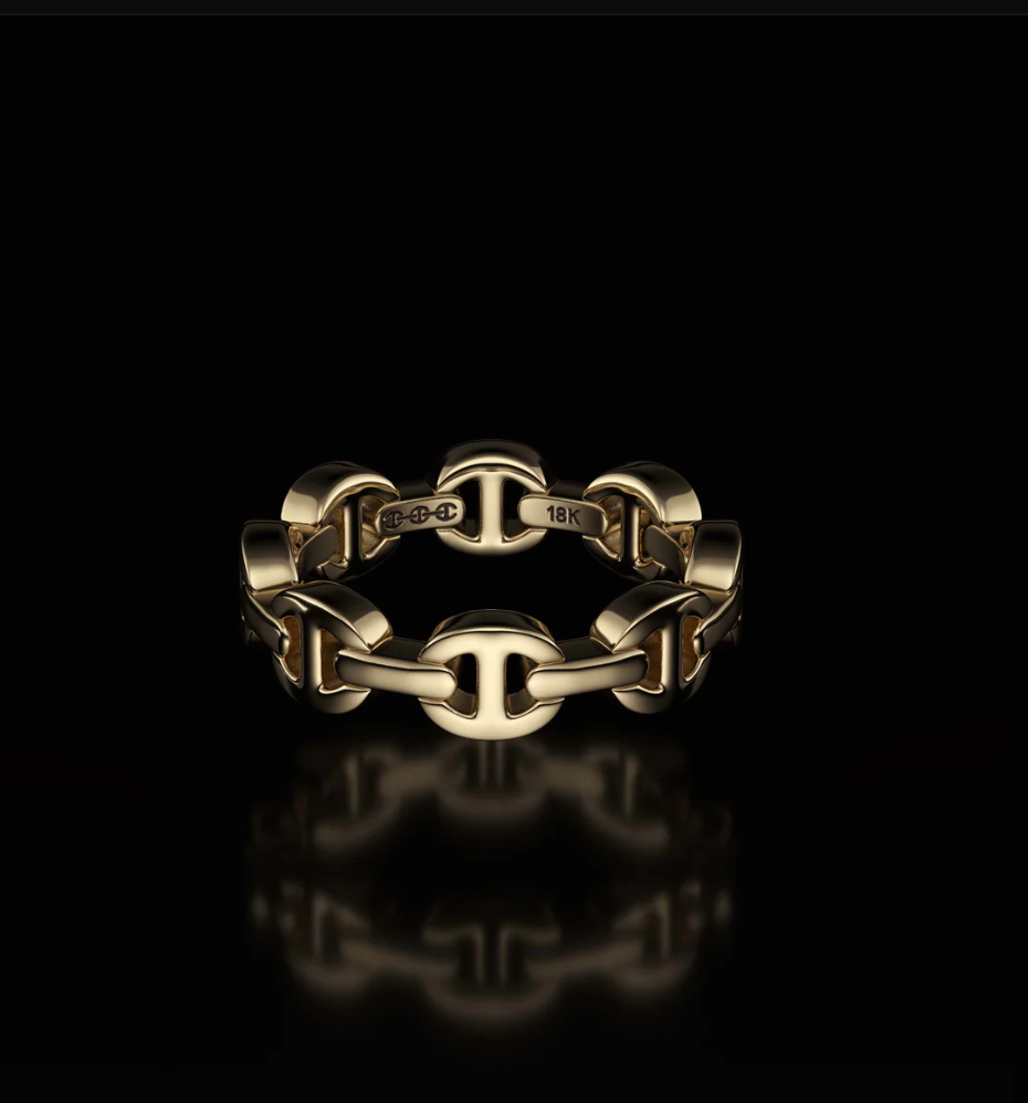 HB002 18K 黃金 DAME TRI LINK 戒指