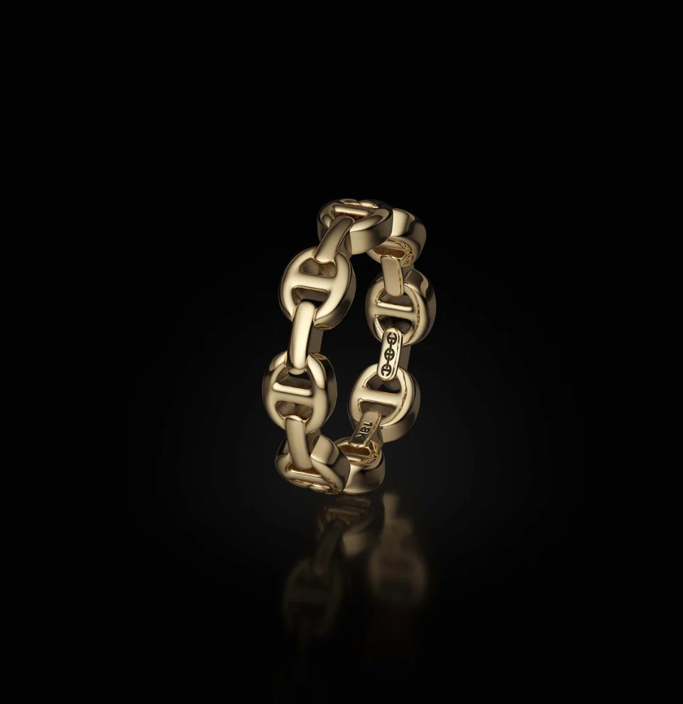 HB002 18K 黃金 DAME TRI LINK 戒指