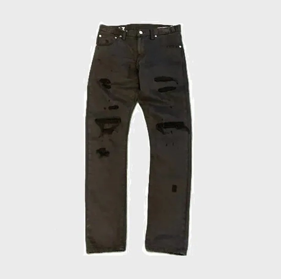 VISVIM SOCIAL SCULPTURE 12 BLACK DAMAGED-17 JEANS - SIZE 32 IN STOCK NOW (現貨發售中)