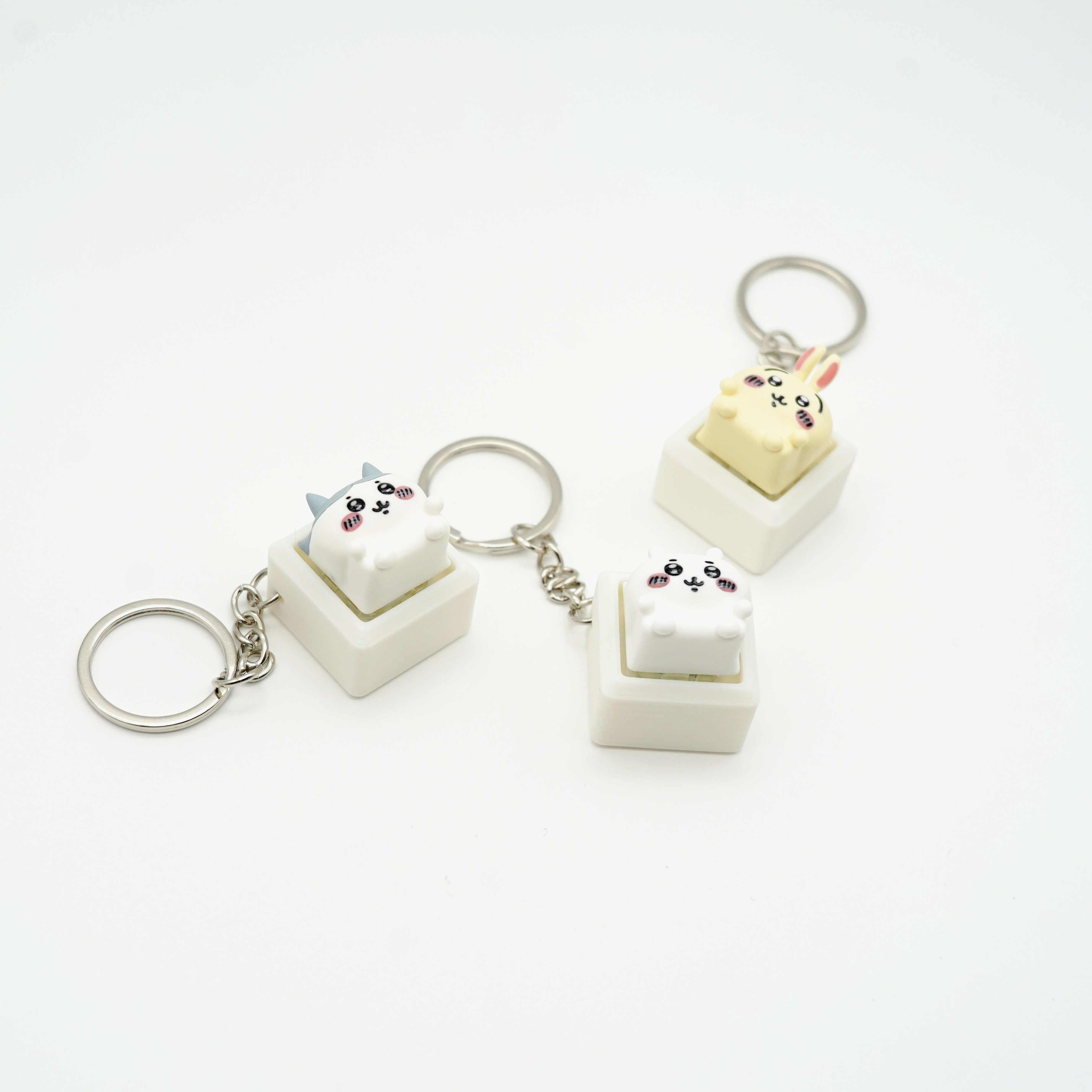 Chiikawa, Hachiware, Usagi 3D 方塊鍵帽鑰匙圈