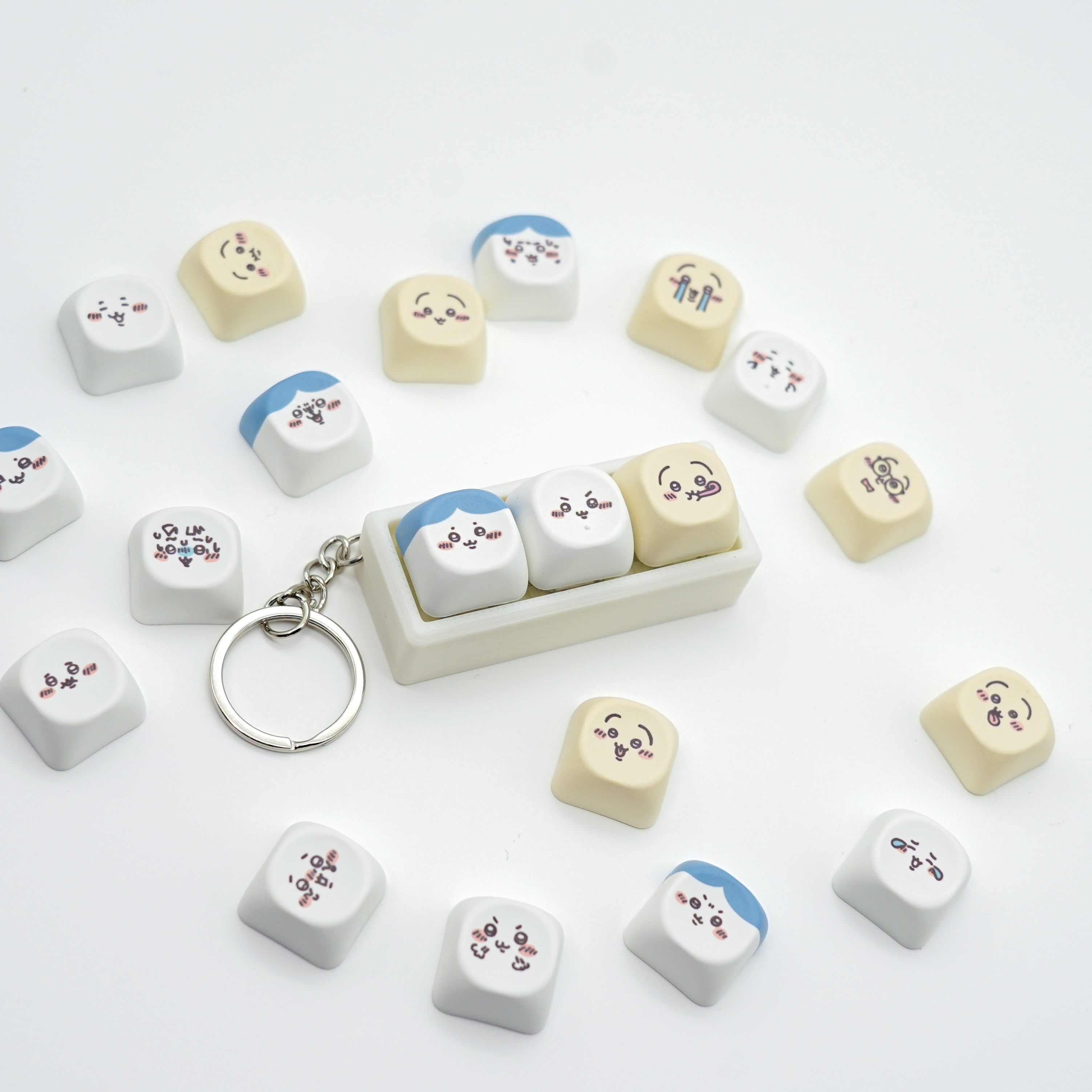 Chiikawa 表情包三合一鑰匙圈