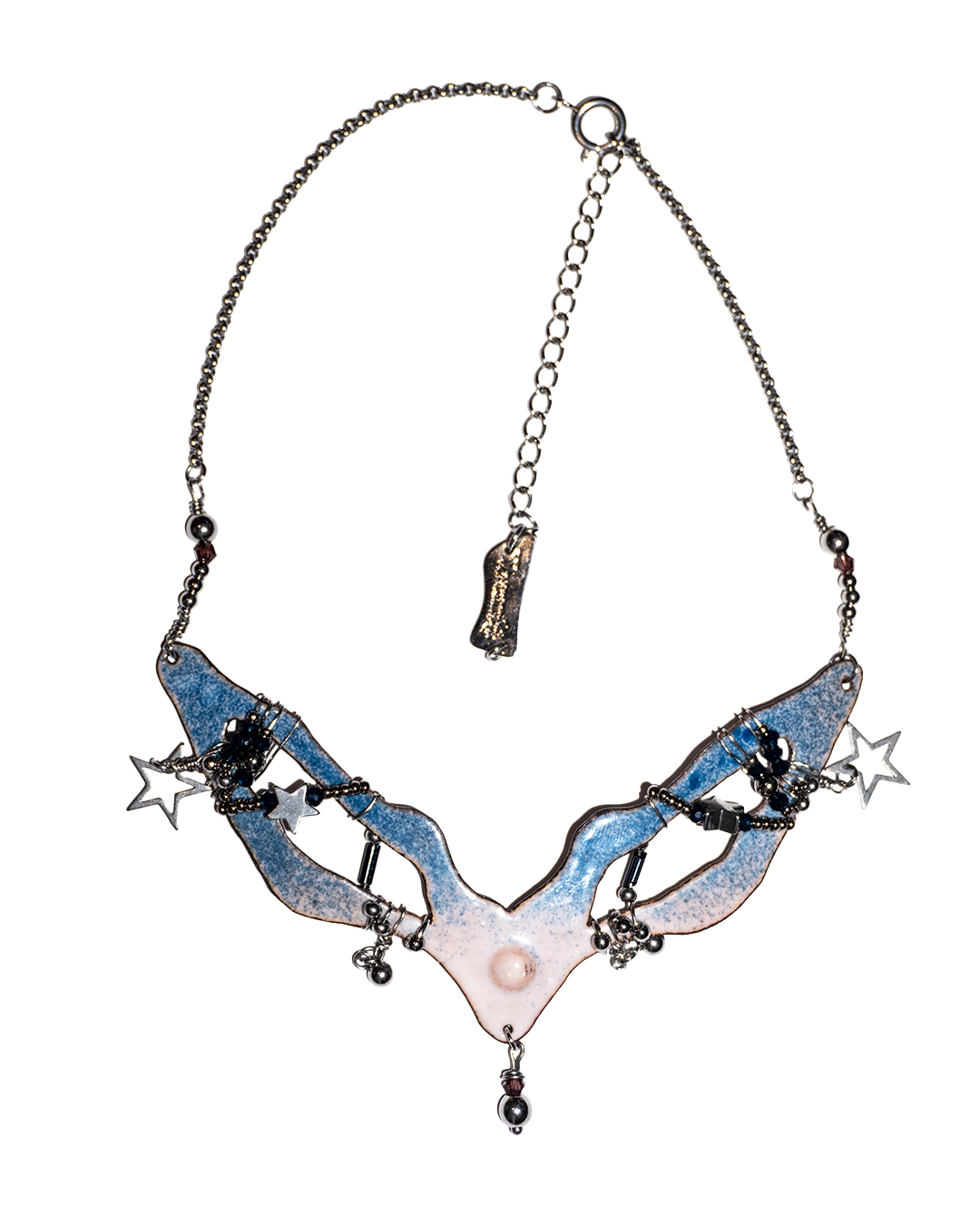 theavantsigils 漸層翅膀編織琺瑯項鍊