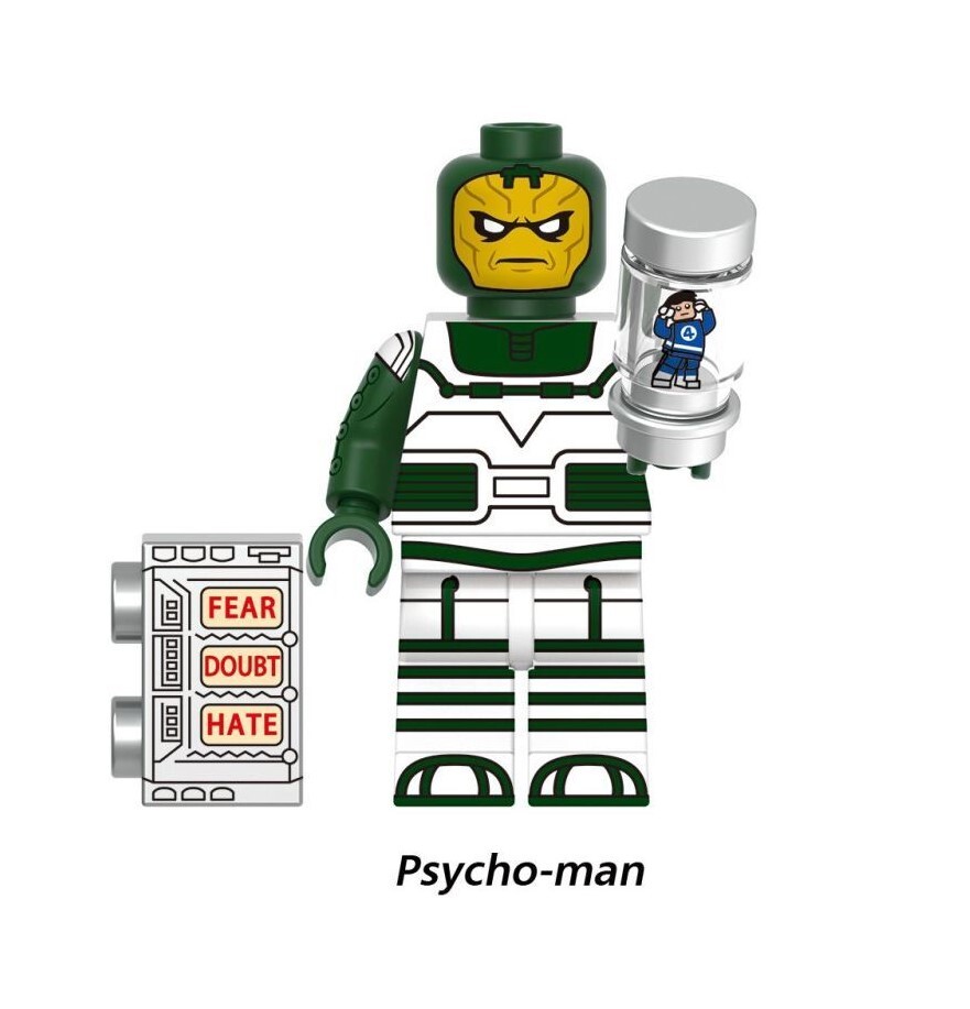 The Fantastic Four Psych-Man Custom Minifigures Minifigs Fit Lego G0159 GH0447