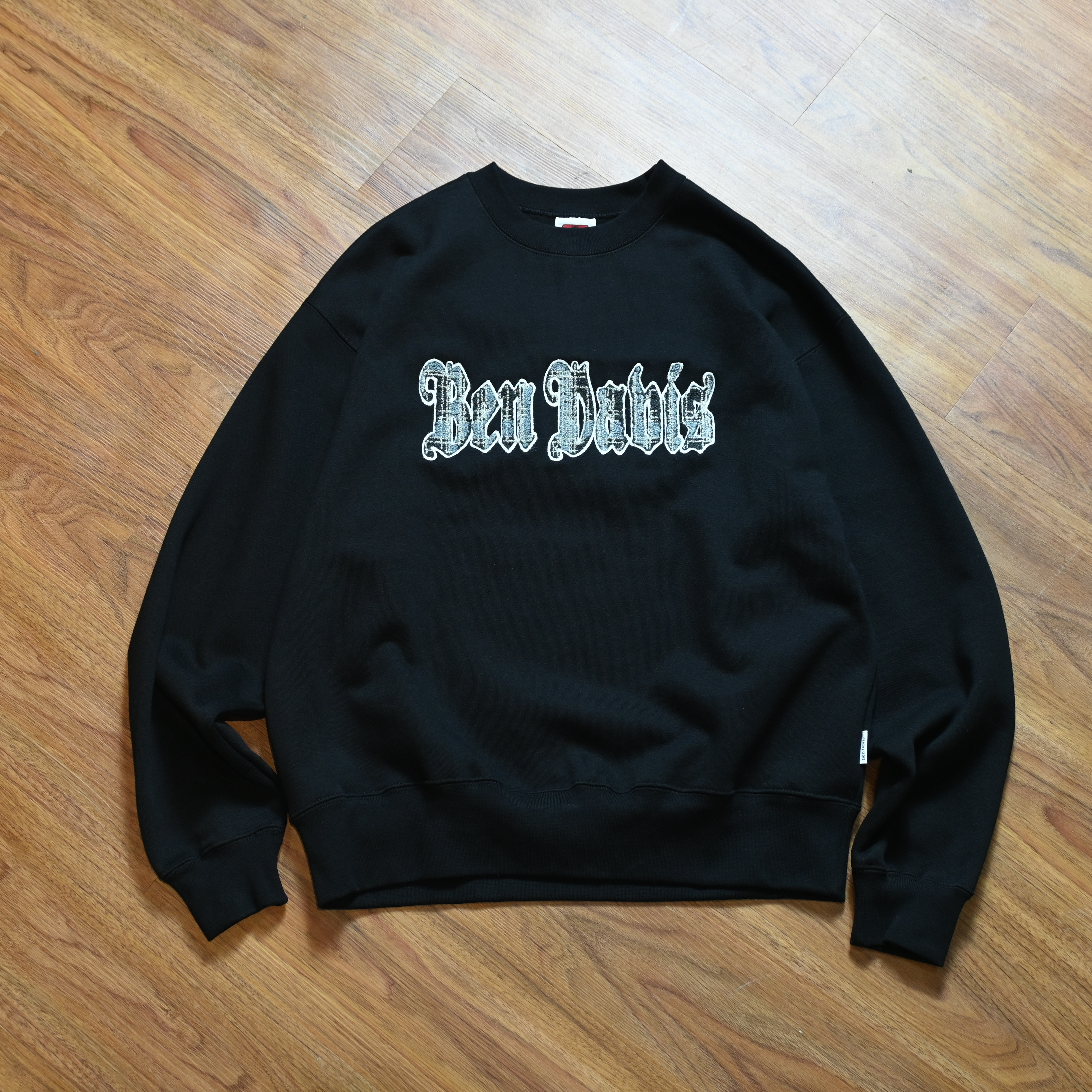 Ben Davis JP Plaid Logo Crew