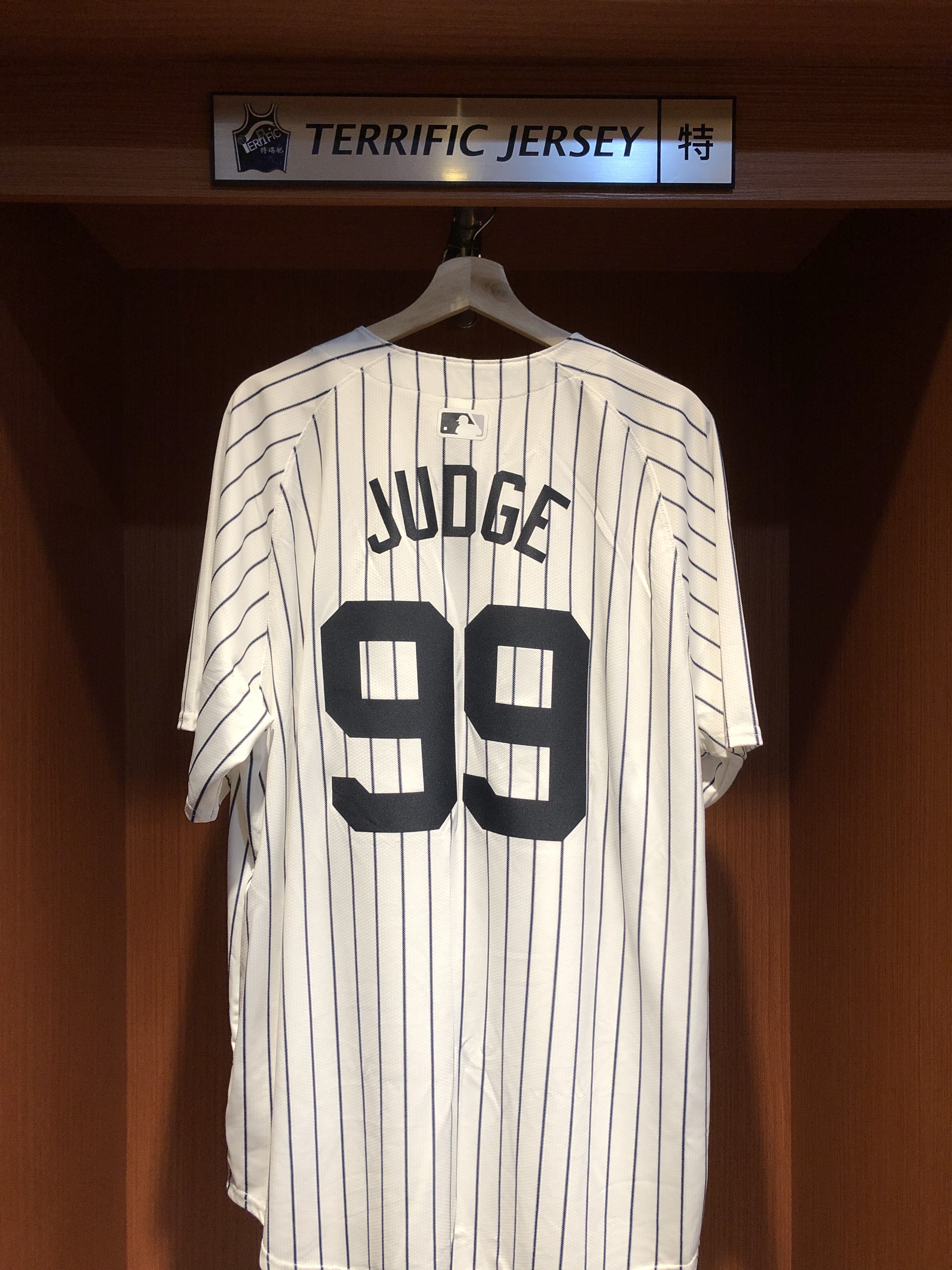MLB球衣 Aaron Judge 紐約洋基白條紋 Nike Limited Player Name Jersey 球迷版 熱轉印 全新