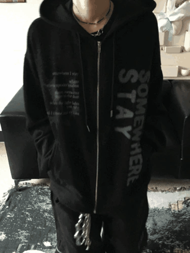 Mystic 針織連帽拉鍊衫