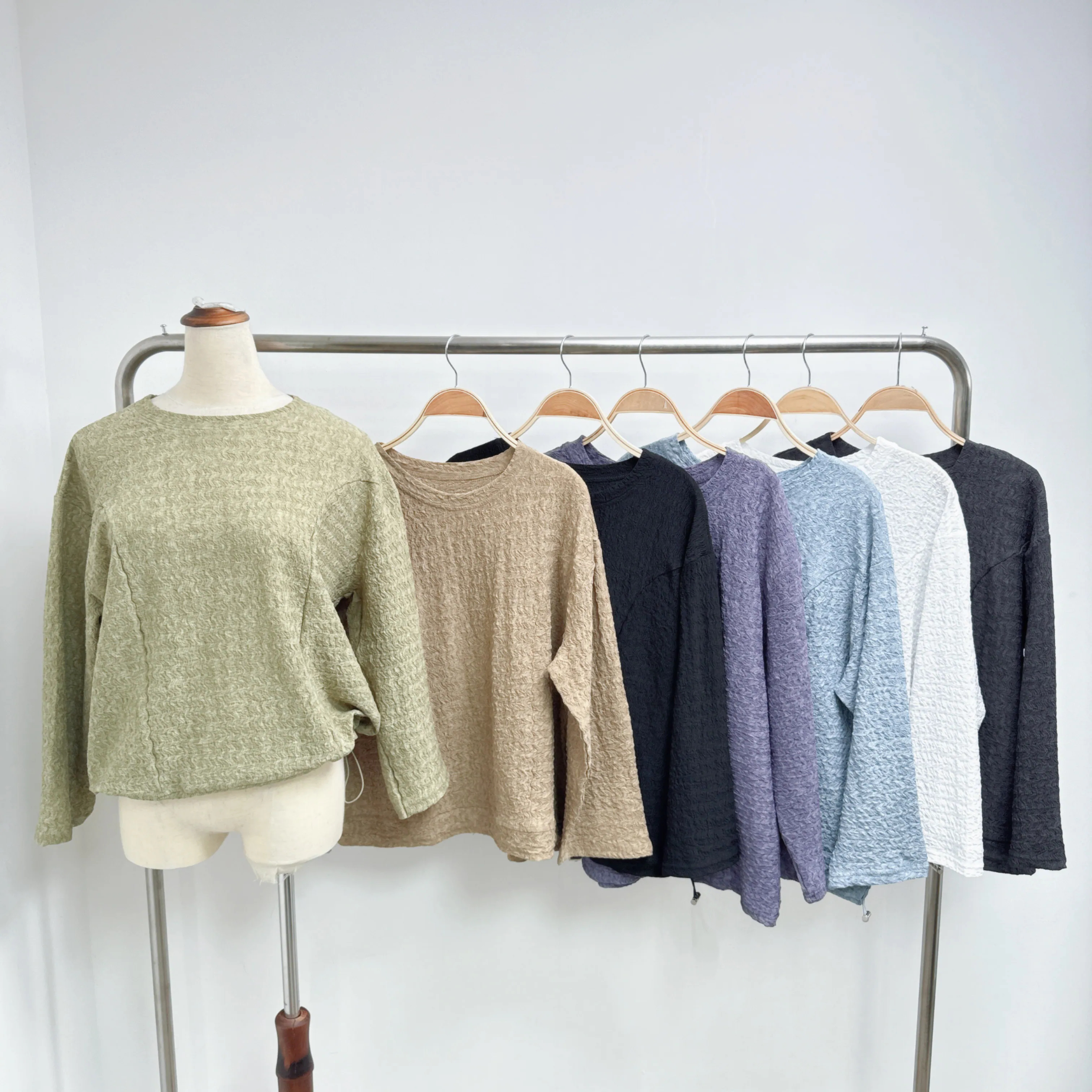 波浪紋彈性針織索繩腳TOP (P19-P25)