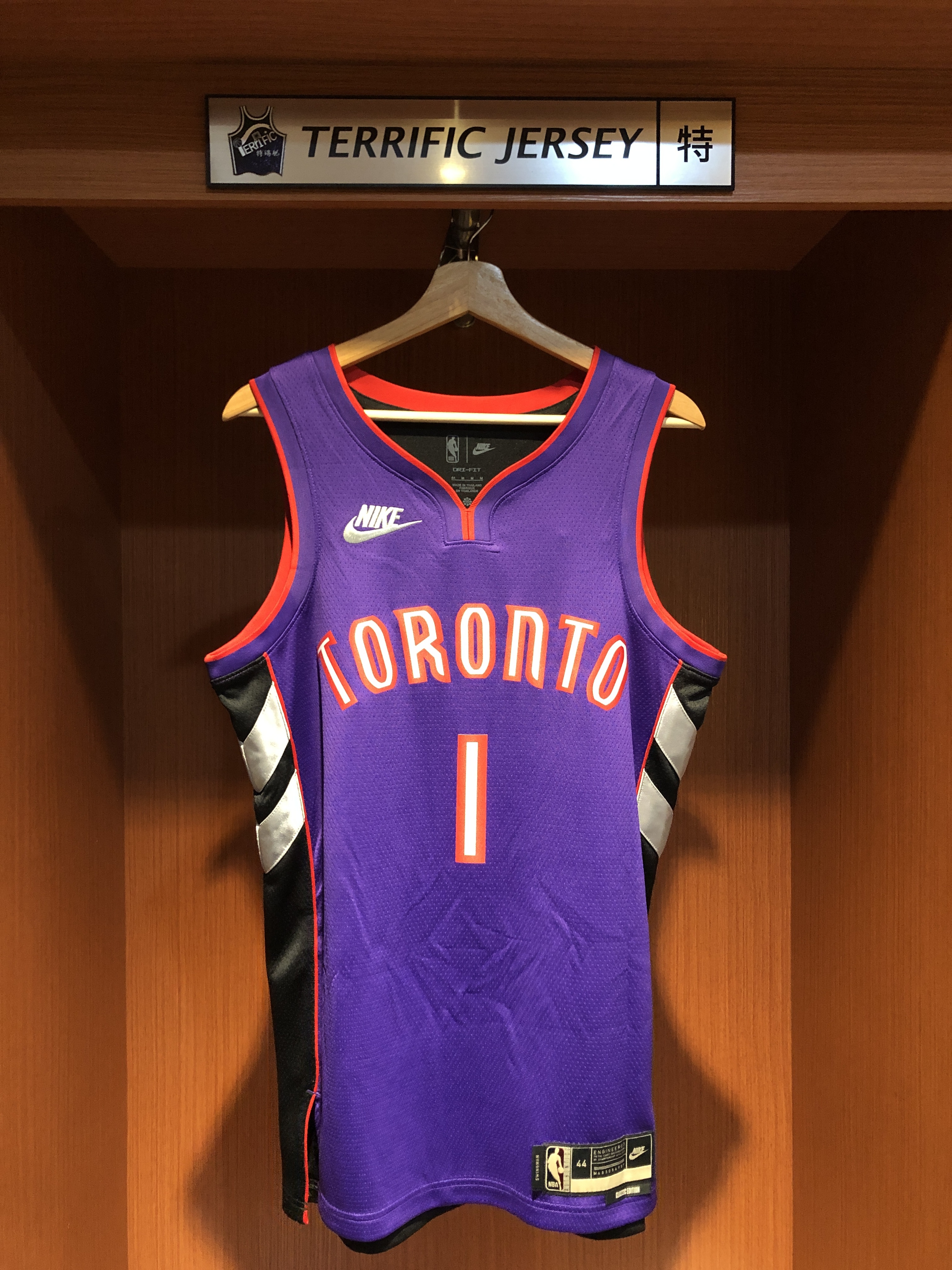 NBA球衣 Tracy McGrady 多倫多暴龍復古 HWC Nike Swingman 球迷版 熱轉印 全新