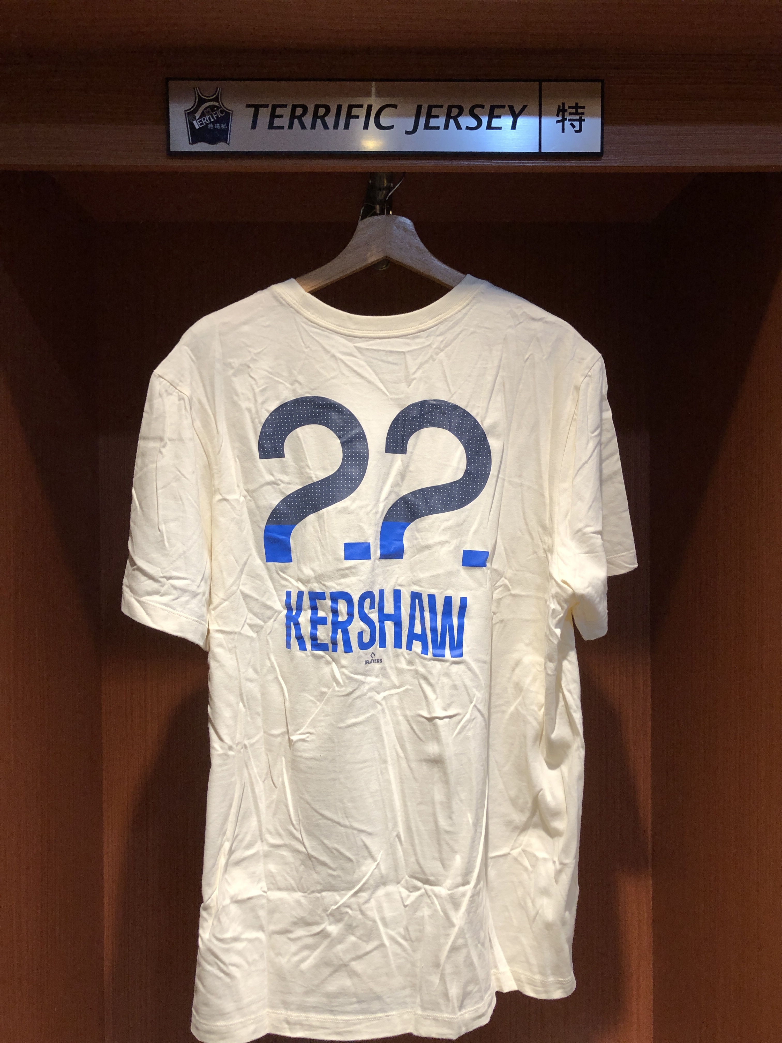 MLB短袖 Clayton Kershaw 洛杉磯道奇城市 City Nike Player Name Tee 棉質 短袖 全新