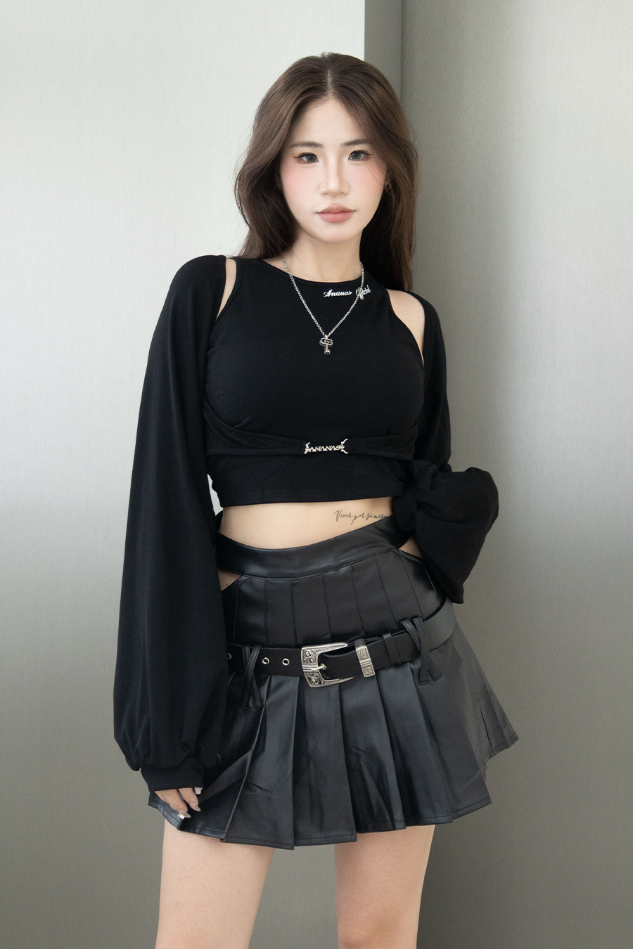 [ Ananas設計款✨] 刺繡LOGO兩件式背心上衣