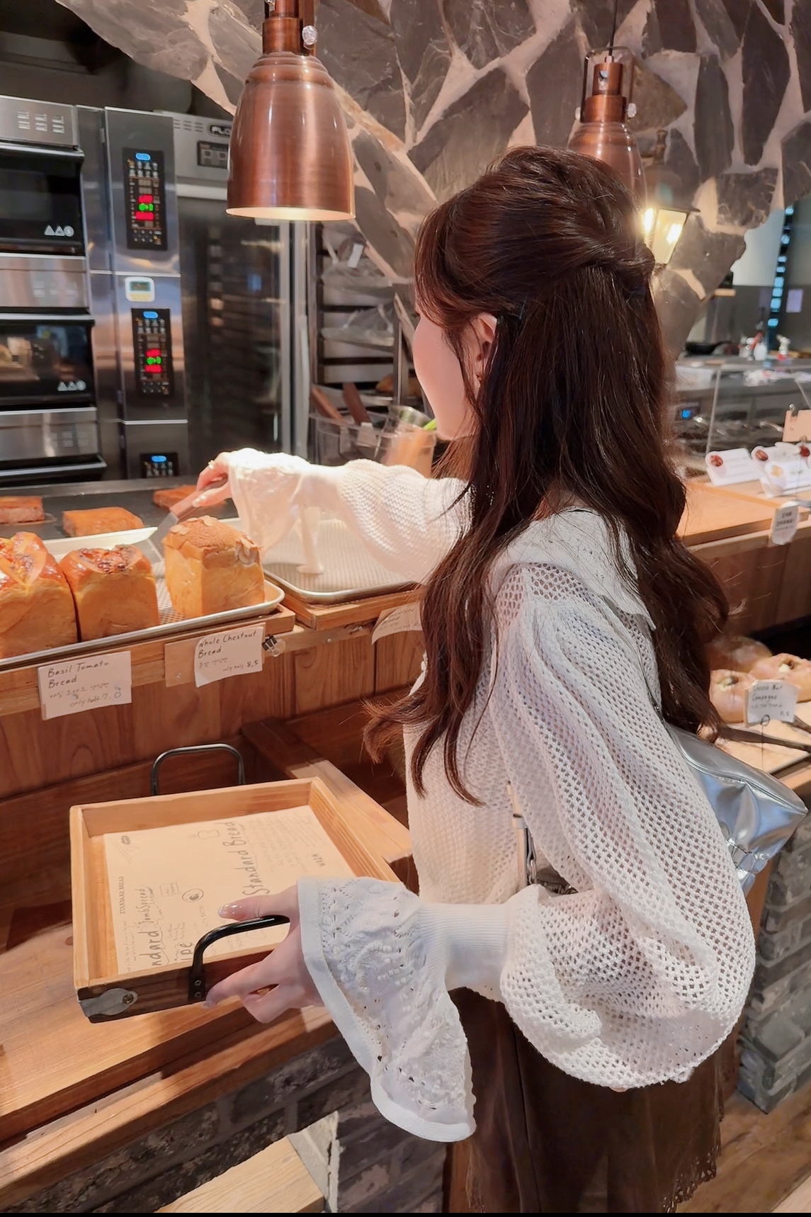 *PREMIUM DESIGNER BRAND* THE CROCHET MERMAID SLEEVES KNIT TOP KR 1020