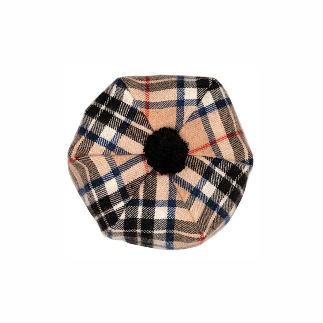 1LR1023-113 LOCHCARRON OF SCOTLAND Lambswool Tam Thomson Camel #HTBW/THC/M (EU)