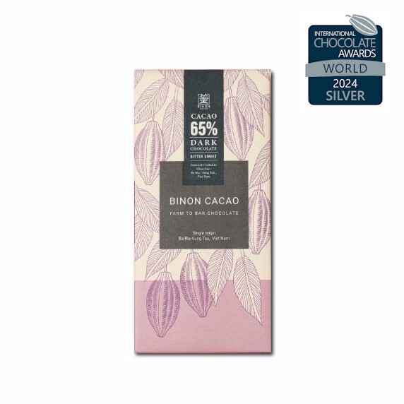 手工黑朱古力65% | 堅果,微果香,口感順滑 | International Chocolate Awards World 2024 銀獎 (40g)