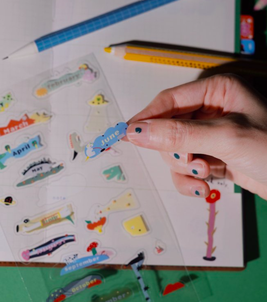 I Will Stand By You  月份透明貼紙｜馬卡龍腳趾