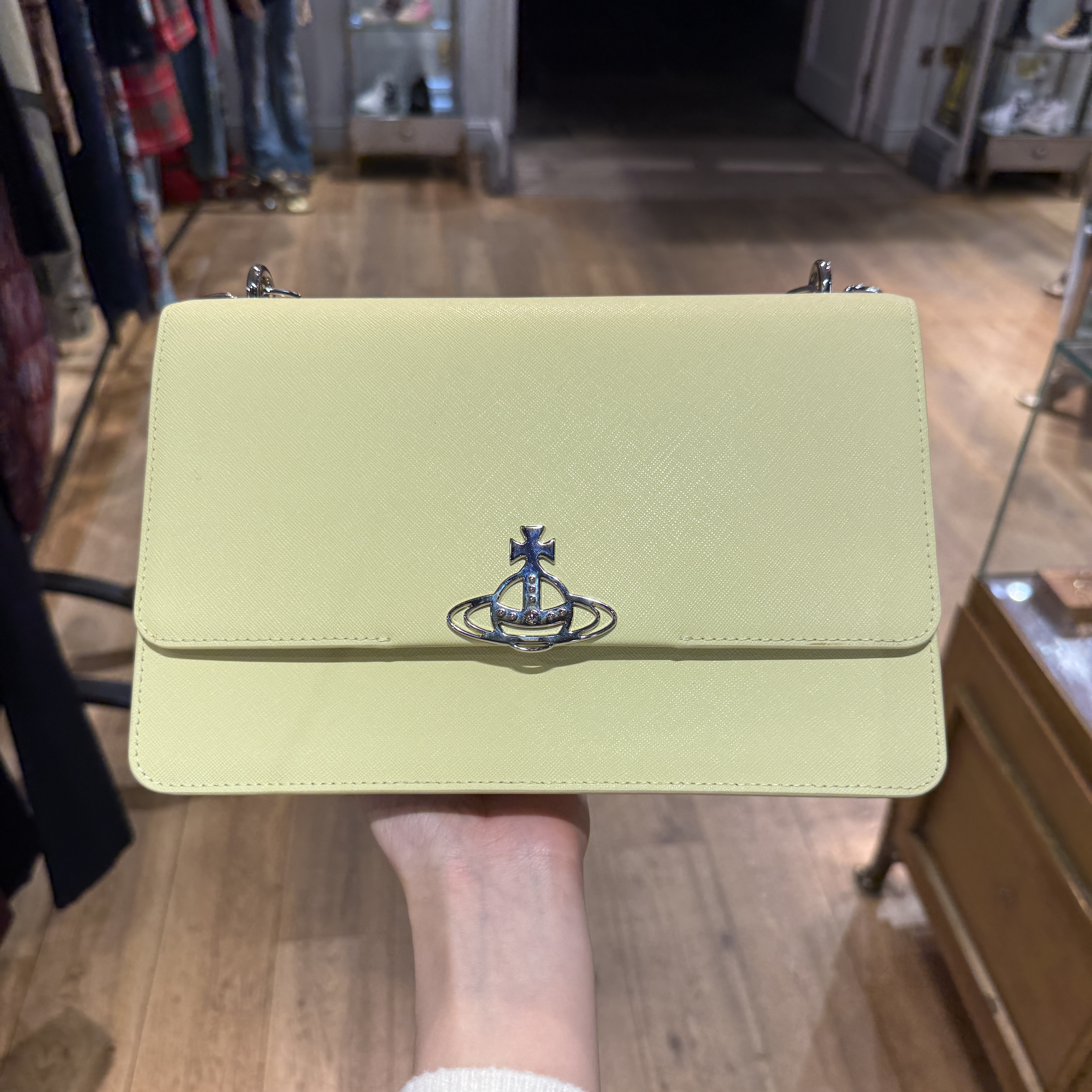 Vivienne Westwood Debbie LG Flap bag yellow