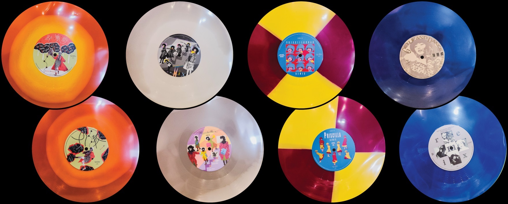 陳慧嫻 Priscilla Chan Fantasy 40 (4x10" 45 RPM Mixing Color EP Collection) 4LP