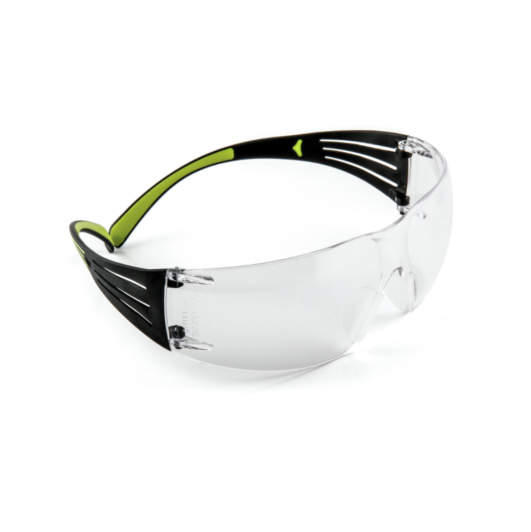 3M 透明防霧安全防護眼鏡(綠色耳勾)-[SF401AF]