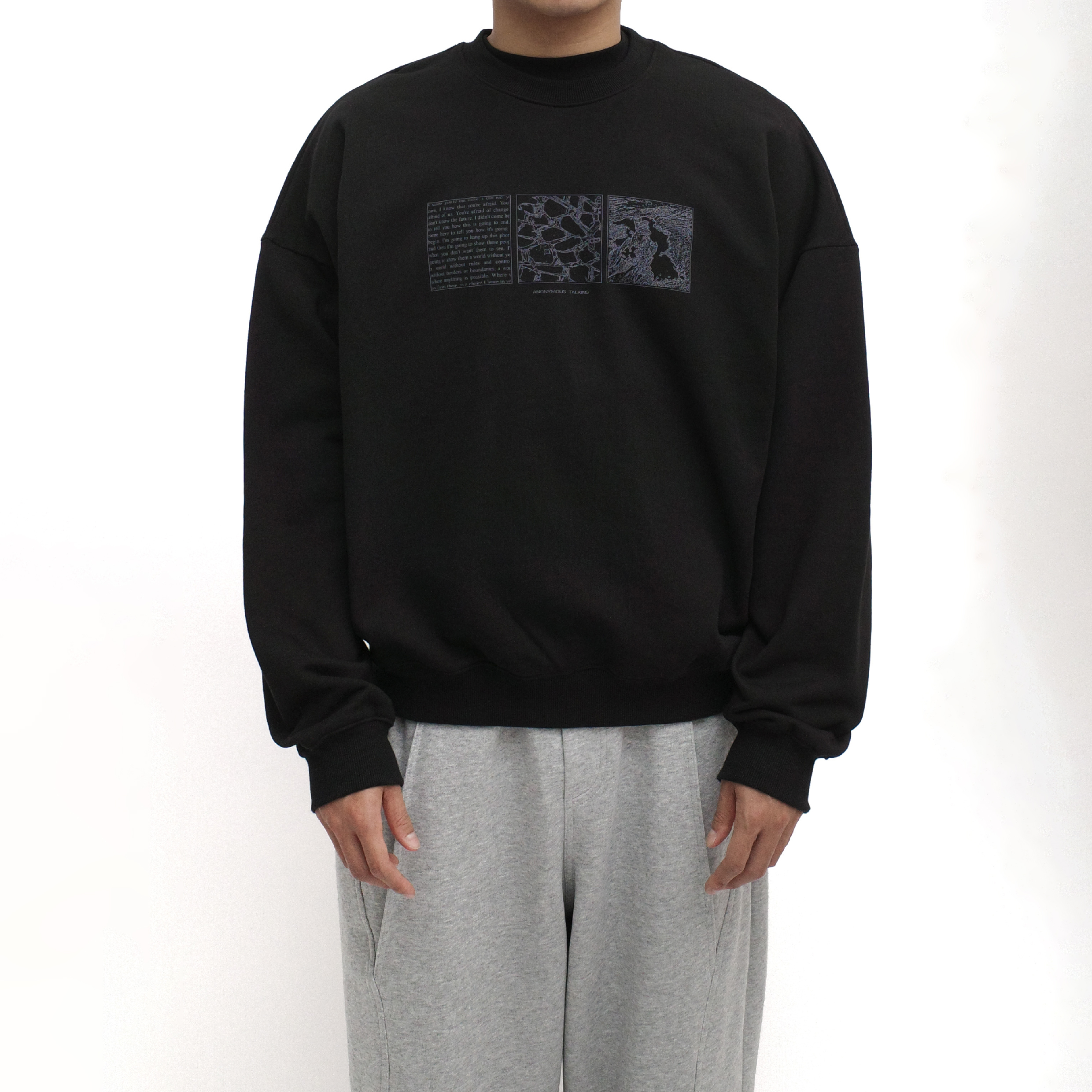 Anonymous Talking Selection Sweatshirt 圖文印花大學Tee