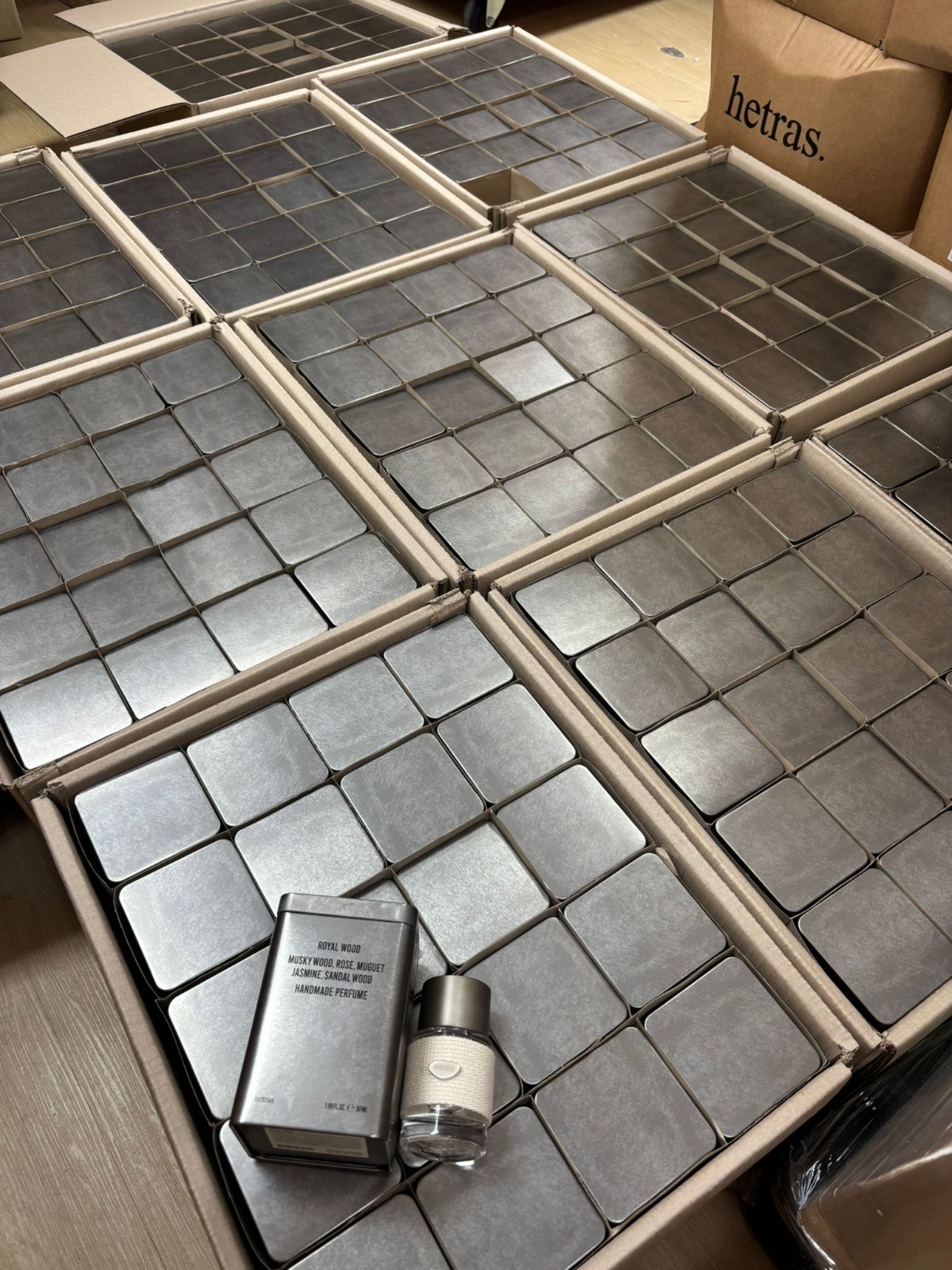 【現貨】韓國製 Hetras 鐵盒手工Royal Wood香水 50ml