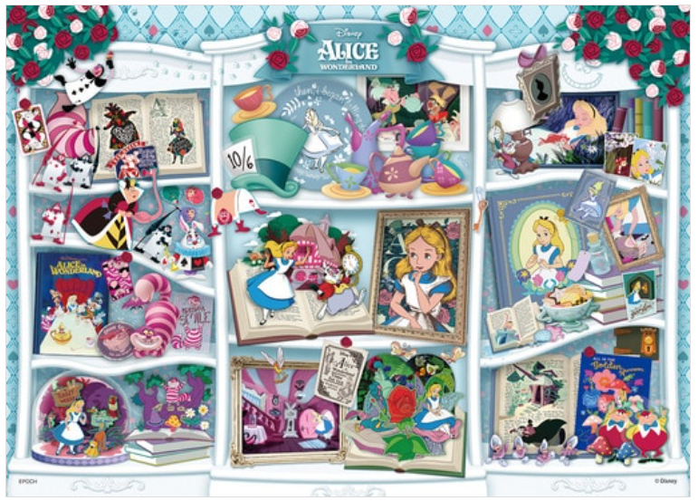 書架/愛麗絲夢遊仙境 (外加裝飾)