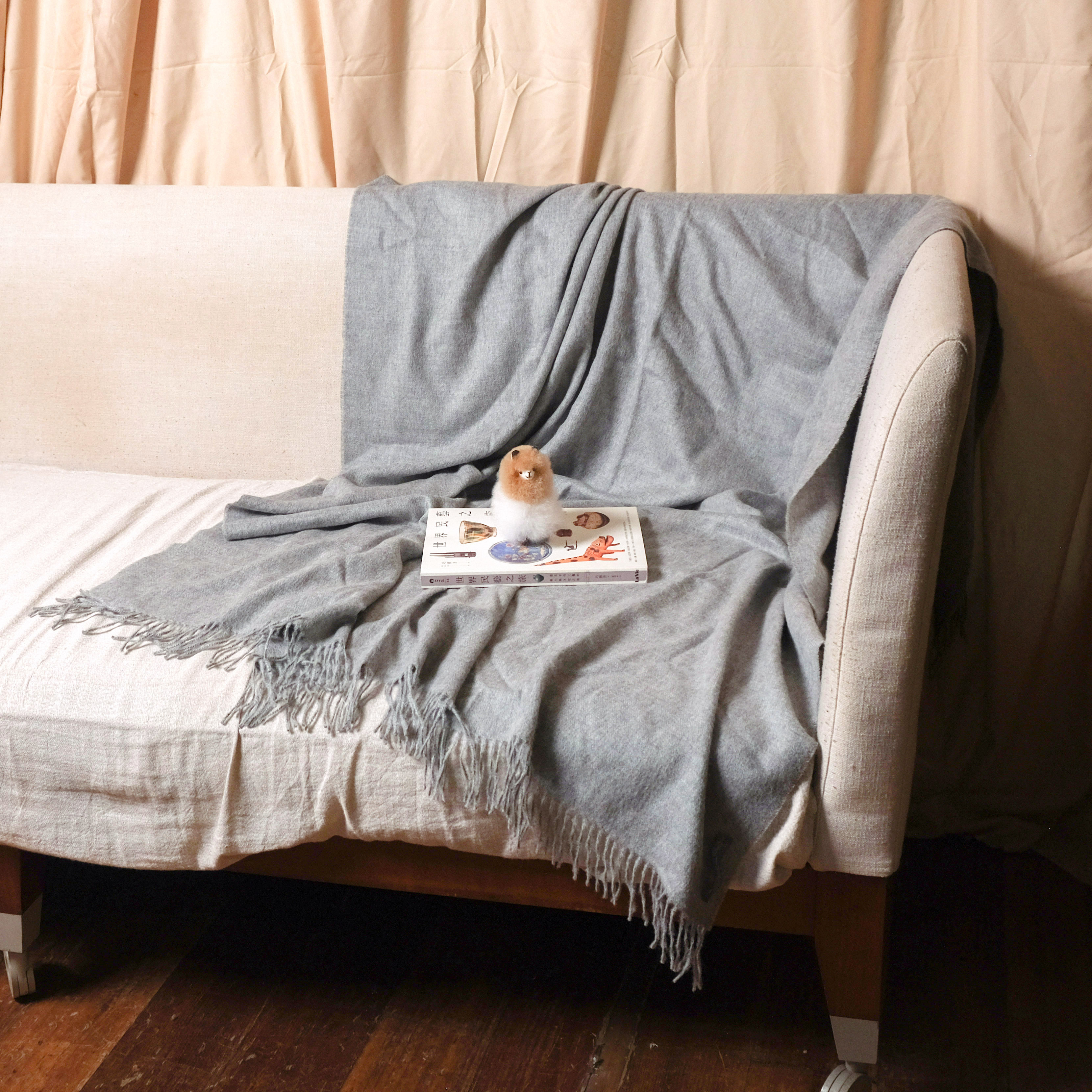 安地斯羊駝蓋毯｜灰鷹｜秘魯