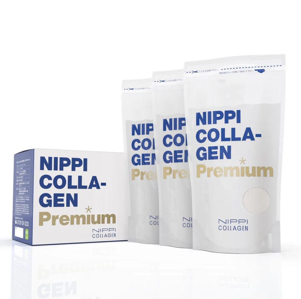 24/10 Nippi collegen 健康系列 Premium膠原蛋白 1盒3包 (每盒含3包x100克, 共300克)