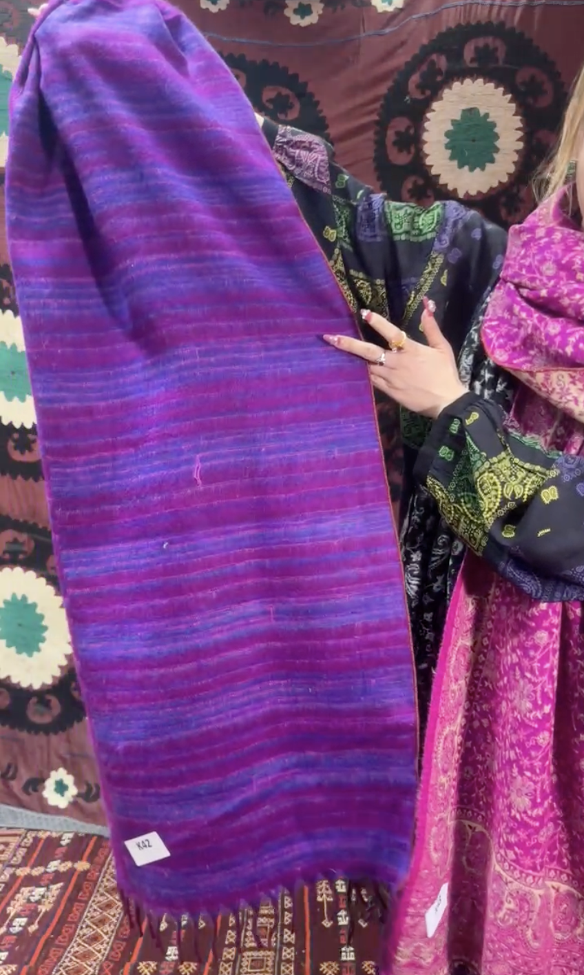 *[訂貨]印度直送大約3-5星期*  Macrame Scarf 紫色 - K42 (1023live)