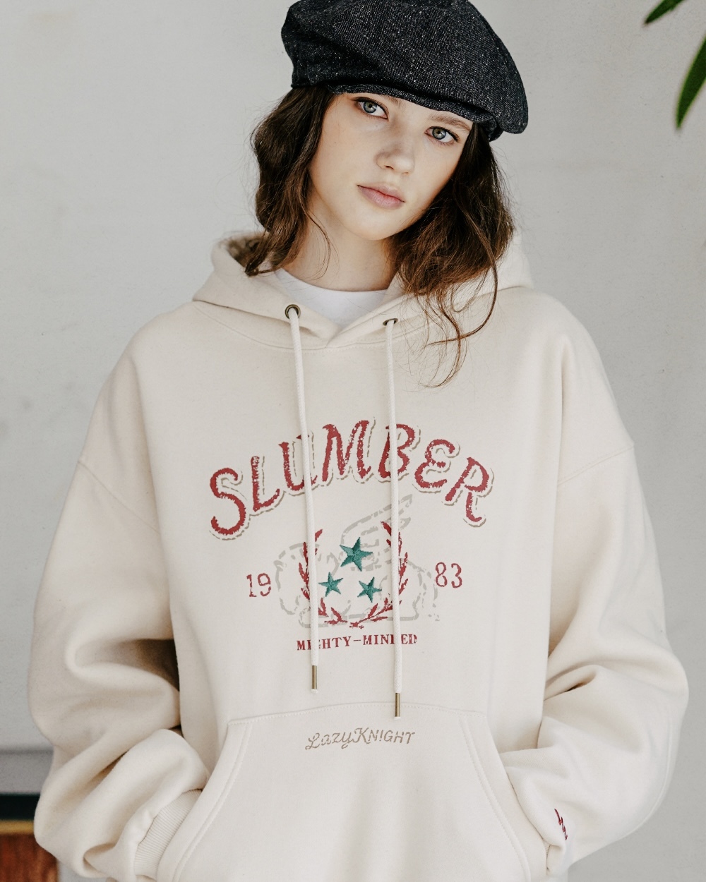 <預購> 韓國WV PROJECT Lazy Knight 高磅刷毛帽T